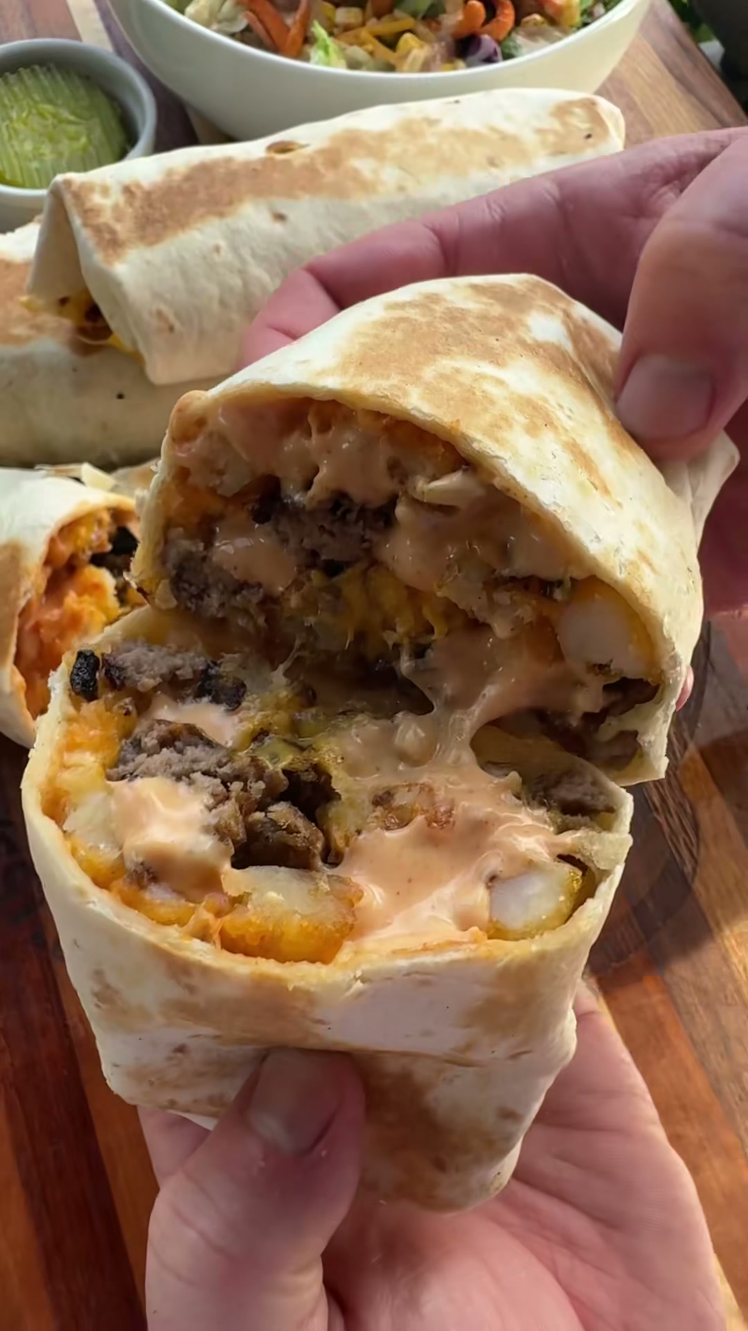 Smash Burger Burritos