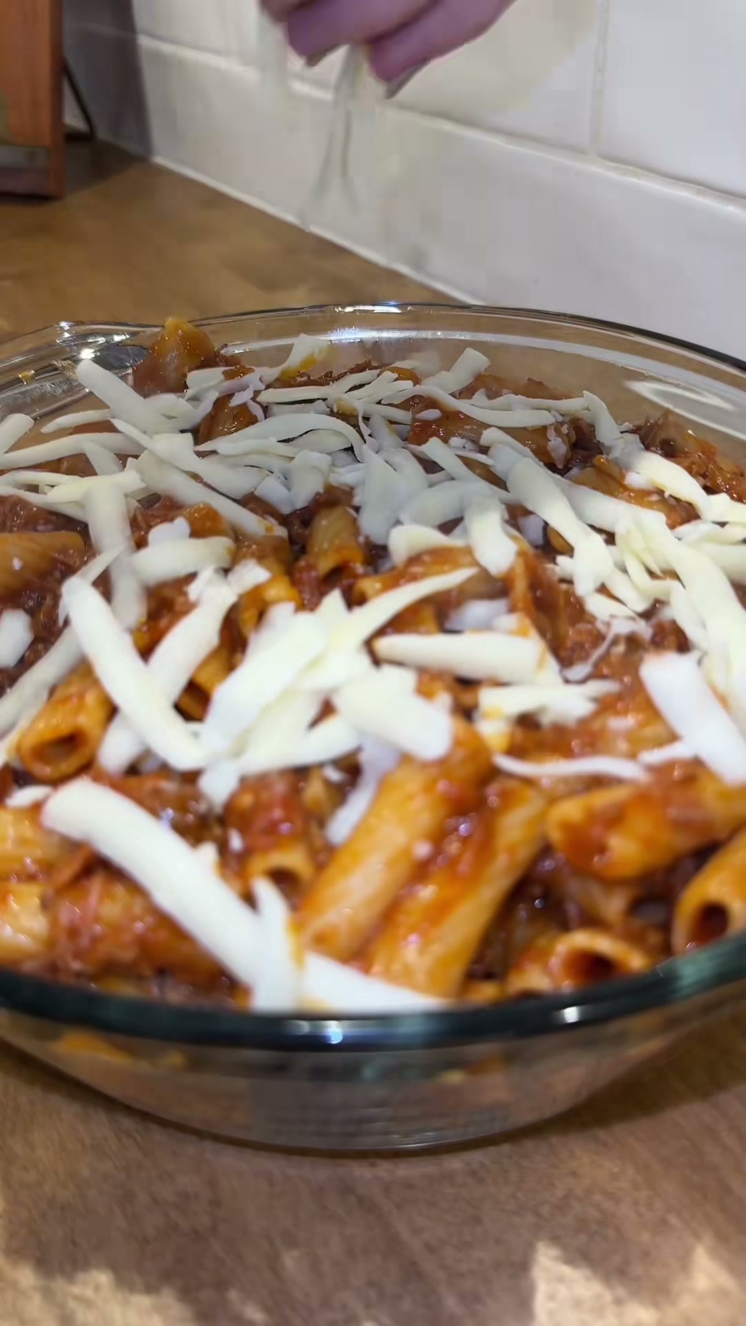 Baked Rigatoni with Shredded Beef Ragu