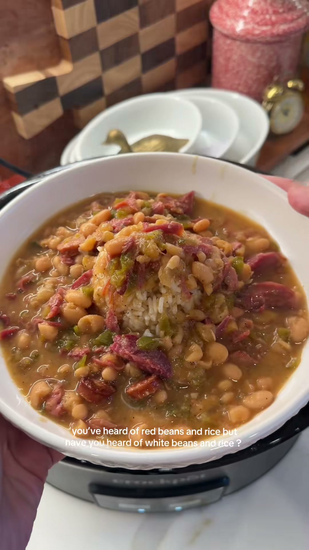 White Beans and Rice with Smoked Turkey