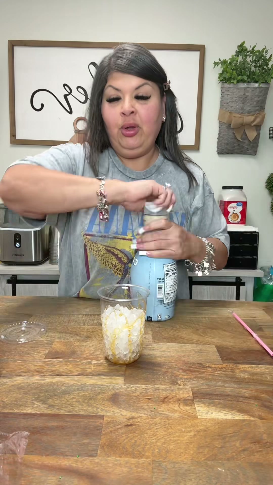 Iced Caramel Coffee with Sweet Cream Cold Foam
