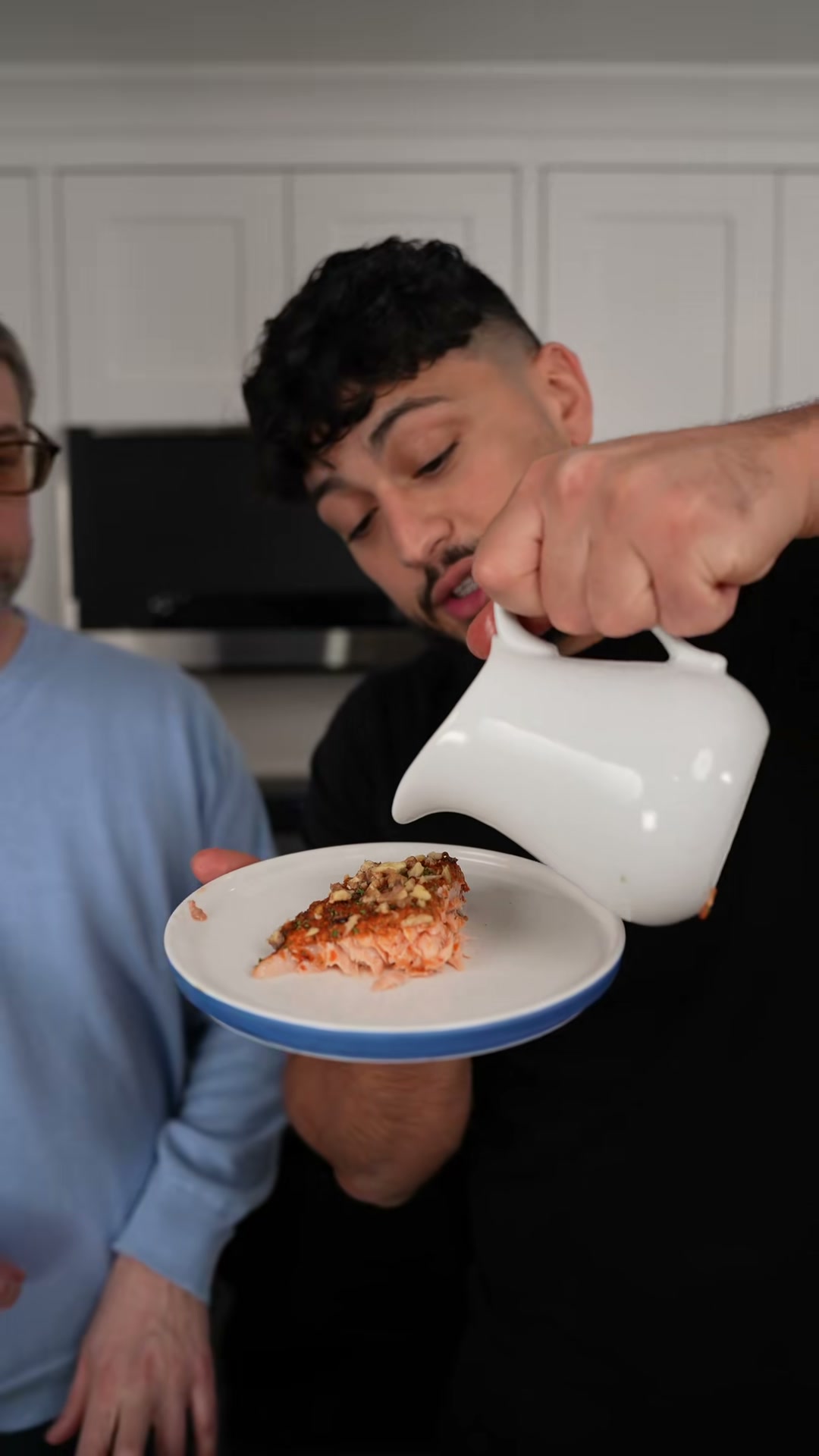 Muhammara Crusted Salmon with Tarator Sauce