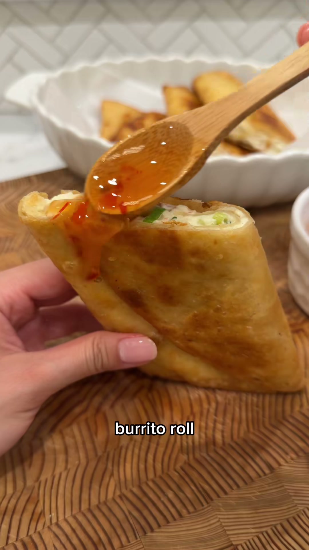 Crab Rangoon Burrito