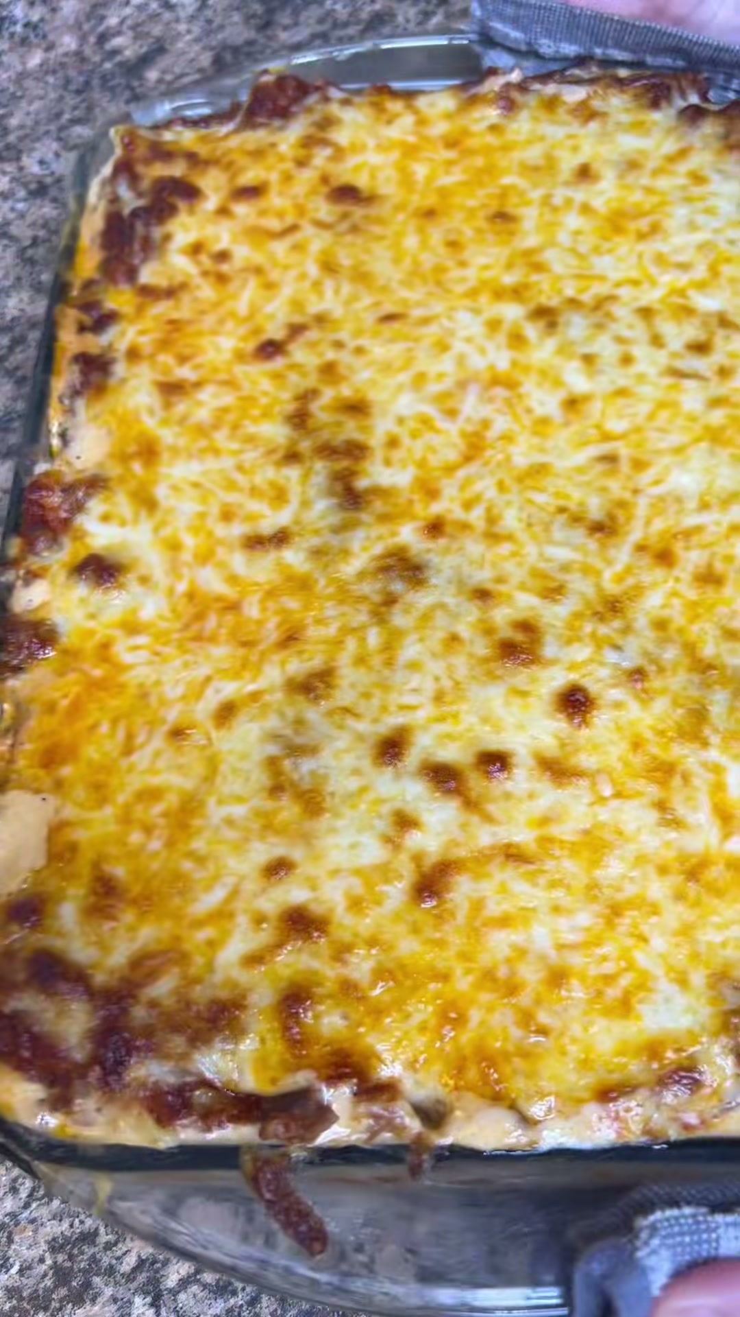 Cheesy Pasta Bake with Meat Sauce