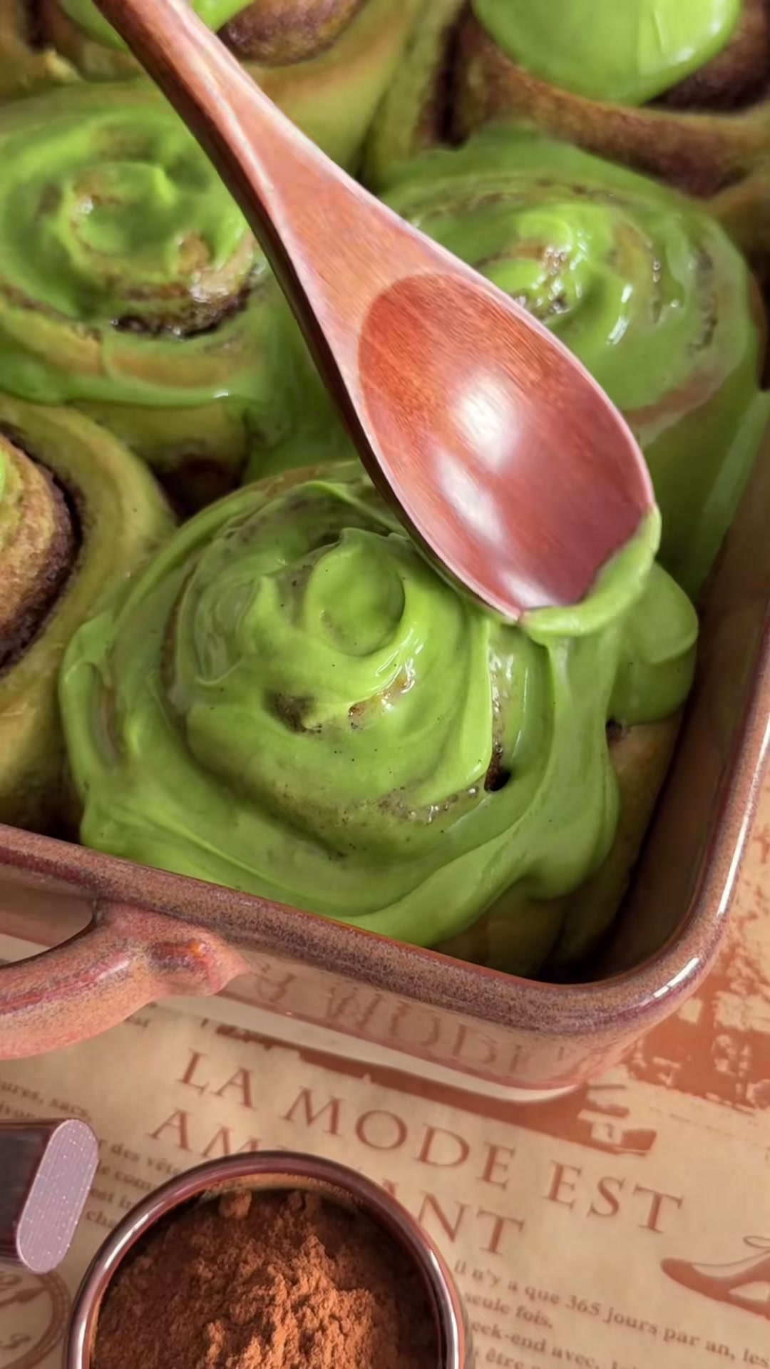 Matcha Cinnamon Rolls