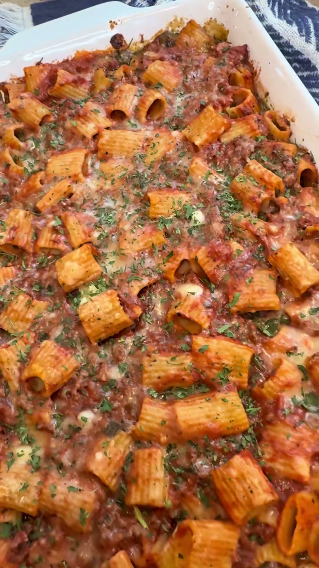 Baked Italian Sunset Pasta