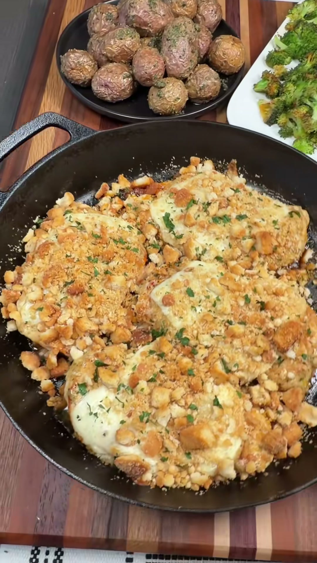Parmesan Garlic Crouton Chicken