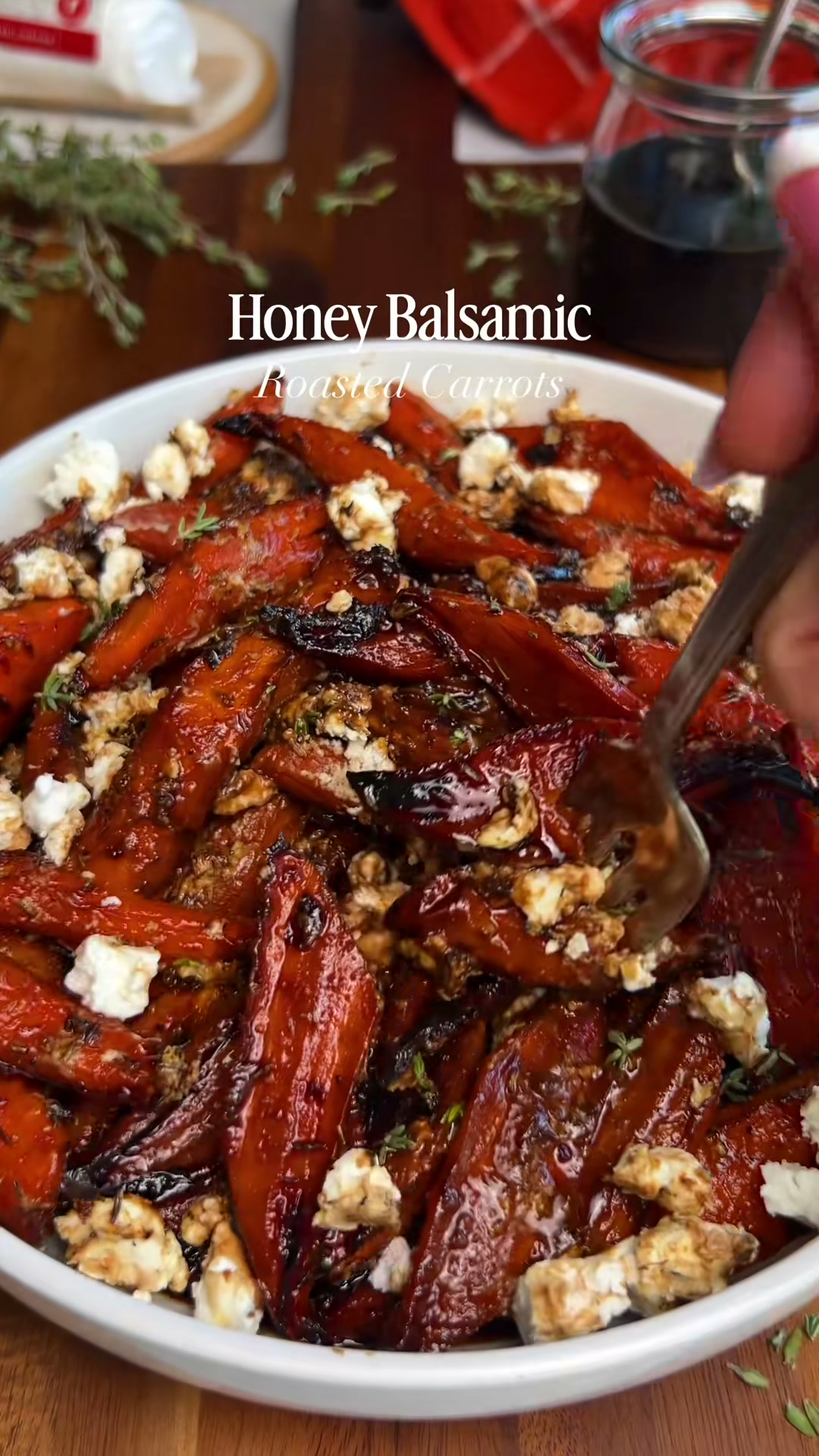 Honey Balsamic Roasted Carrots
