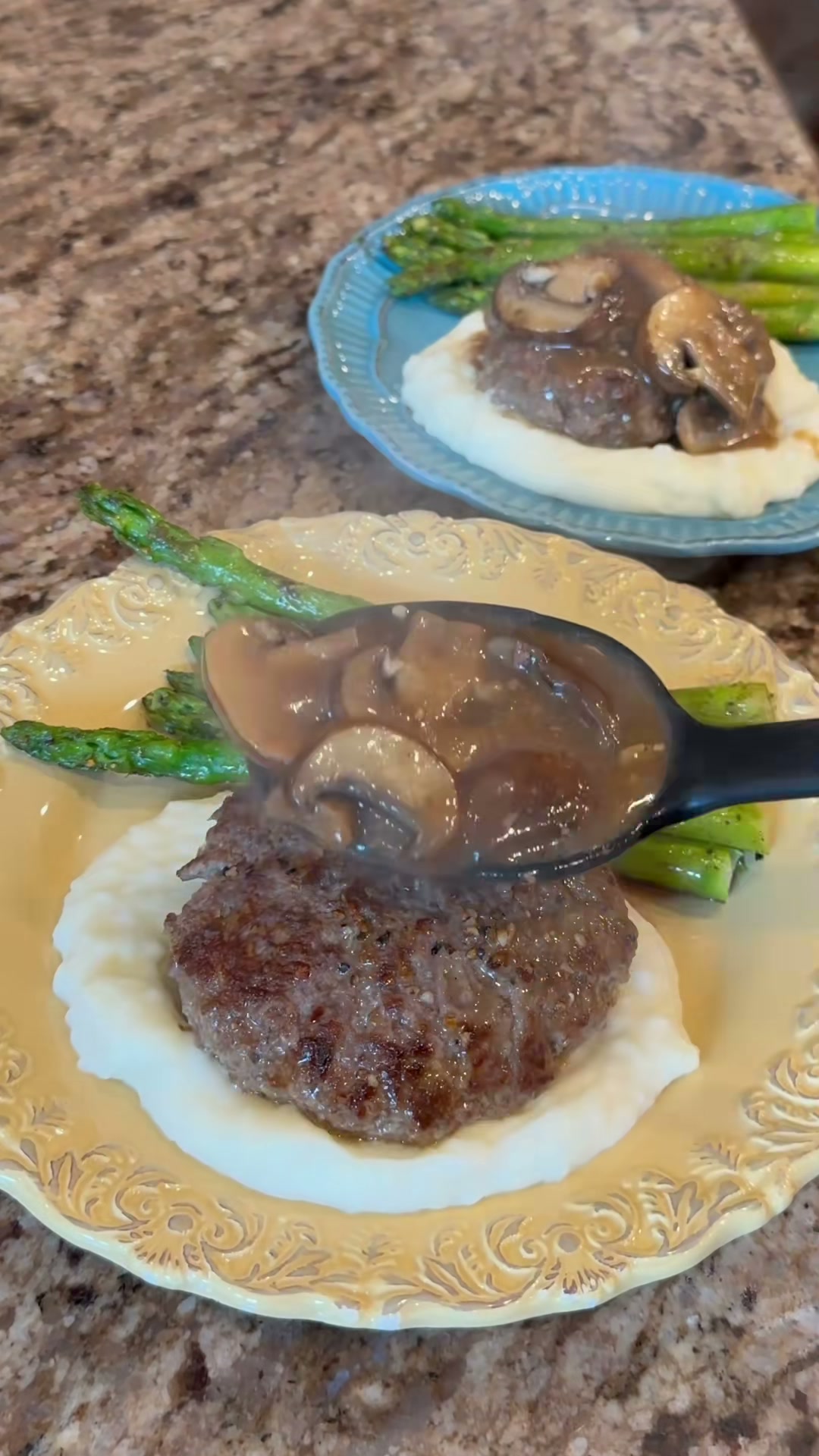 Hamburger Steaks with Mushroom Gravy