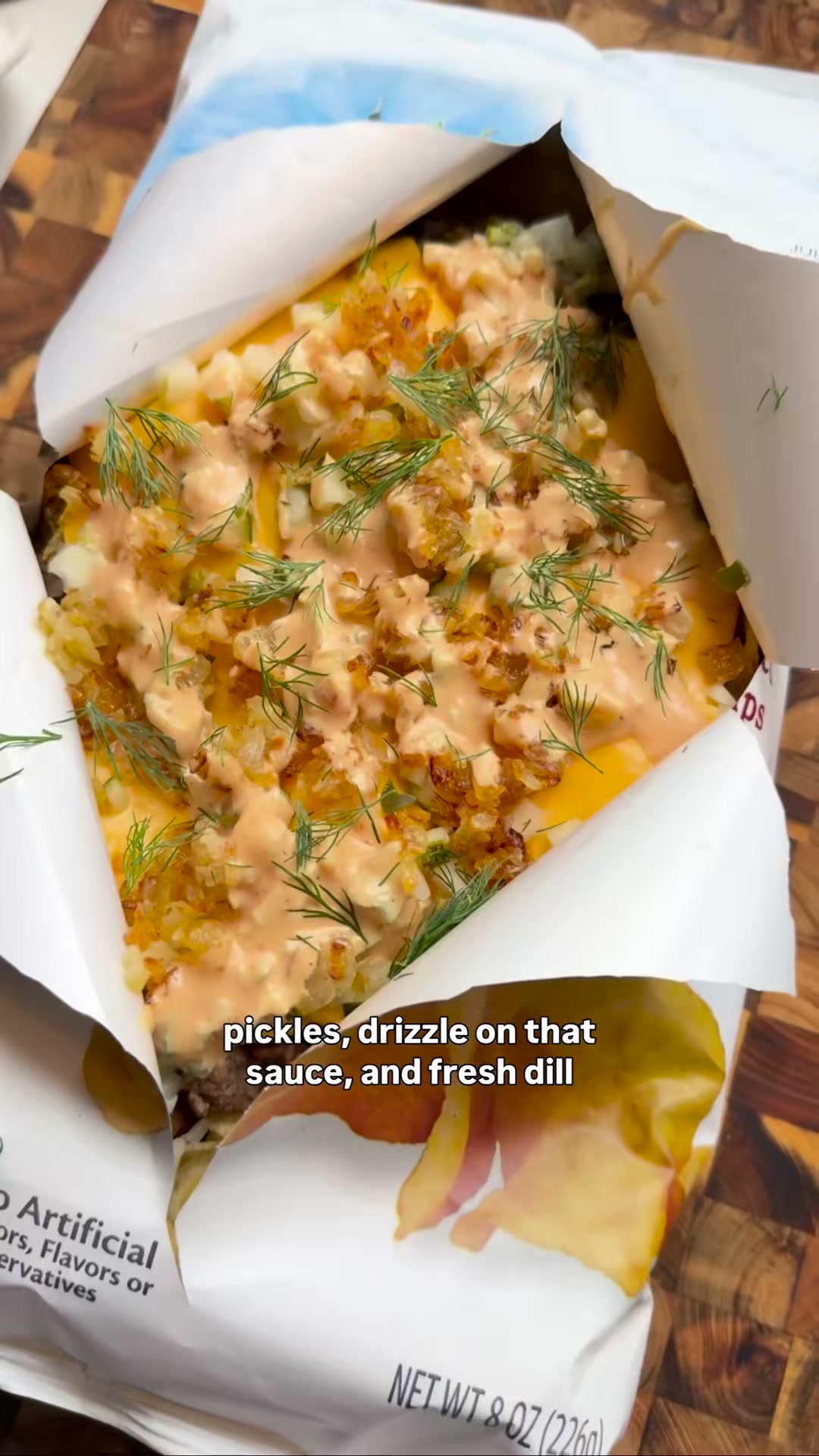 Animal Style Pickle Walking Nachos