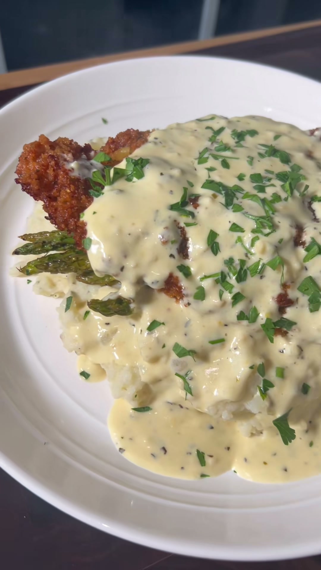 Chicken Costoletta with Lemon Cream Sauce