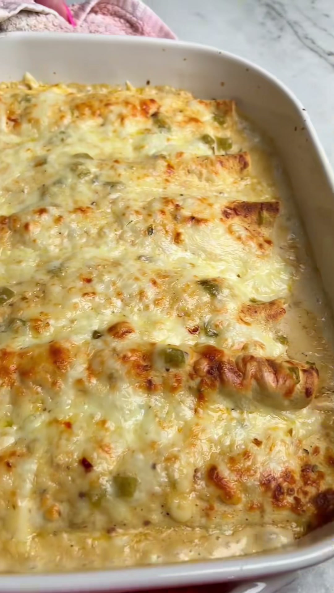 Green Chile Chicken Enchiladas