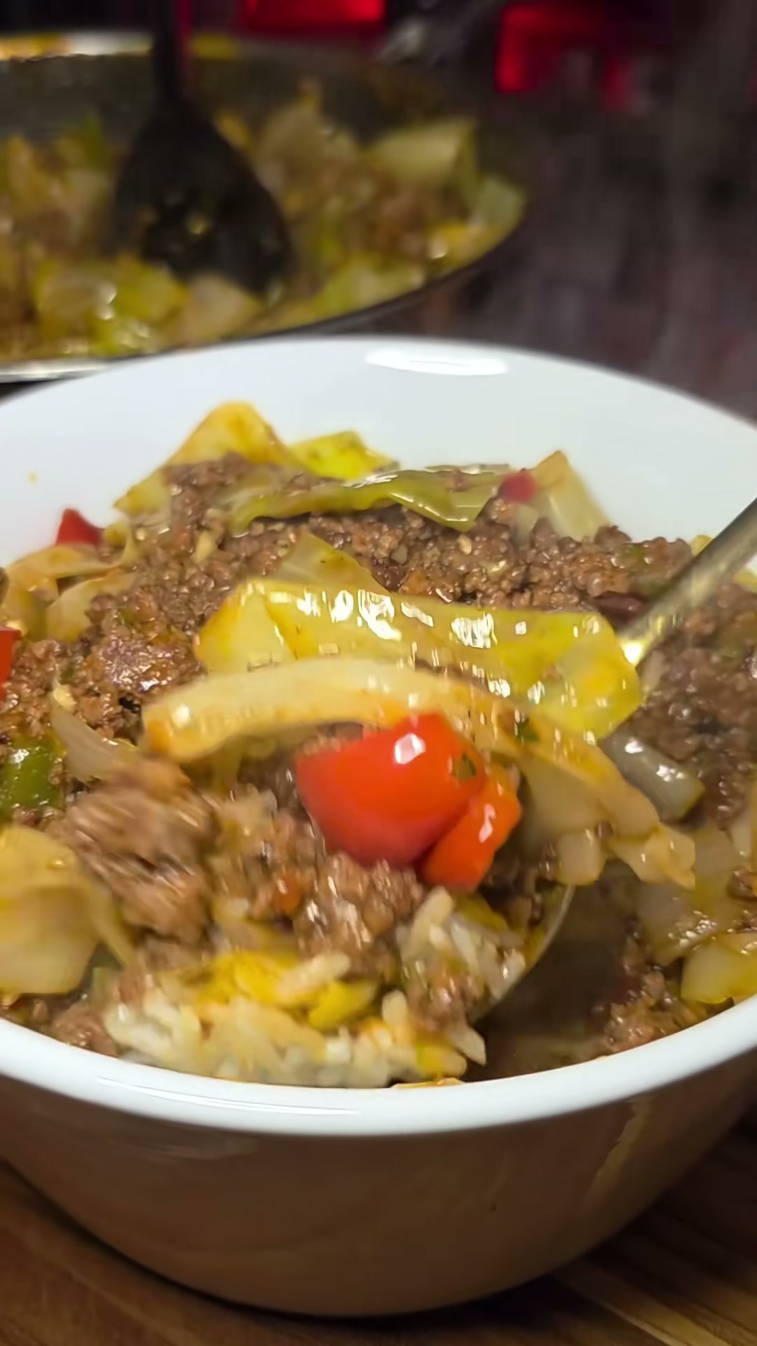 Filthy Cabbage with Ground Beef