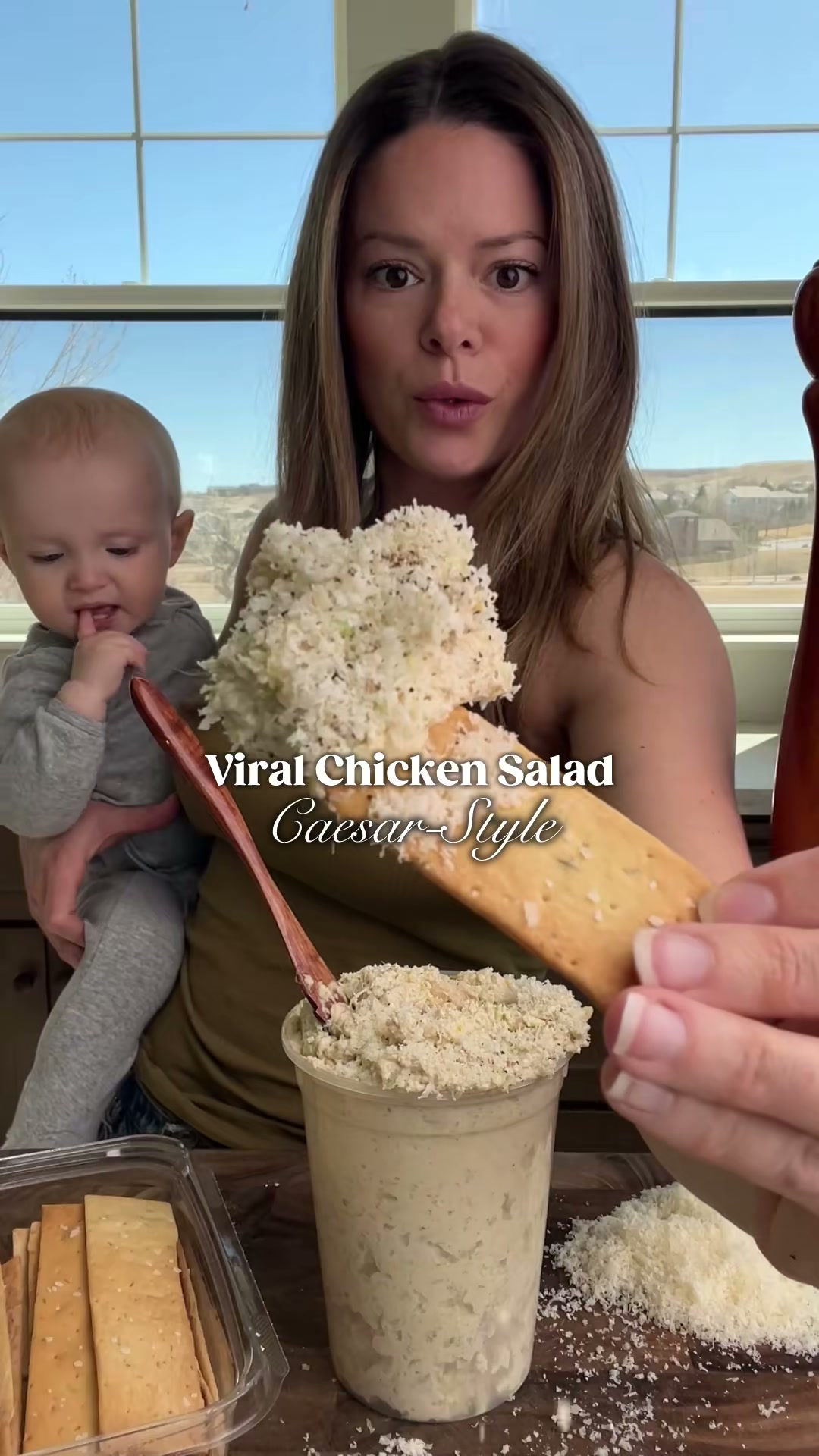 Creamy Caesar Chicken Salad With Cabbage