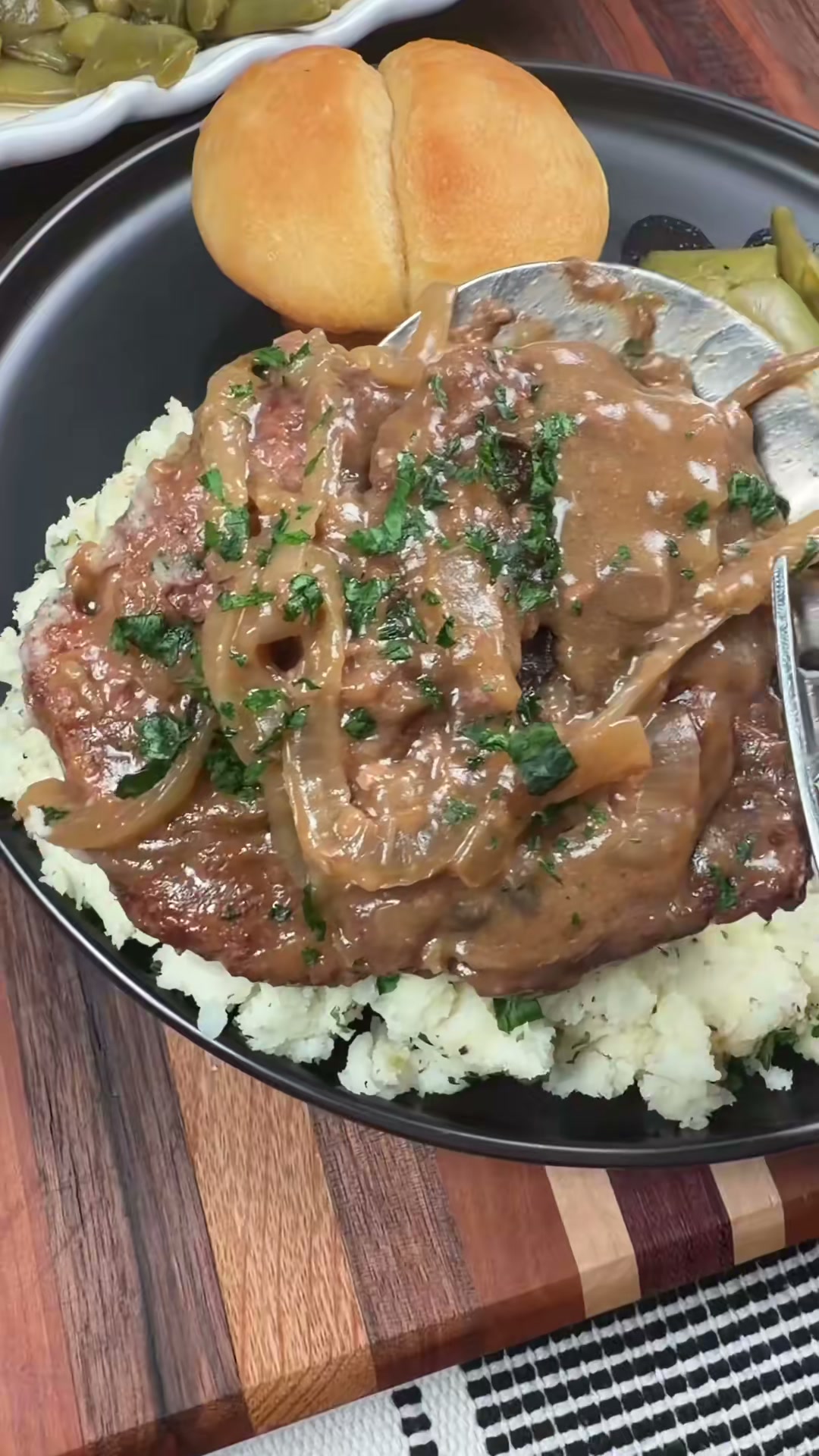 Cube Steaks with Onion Gravy