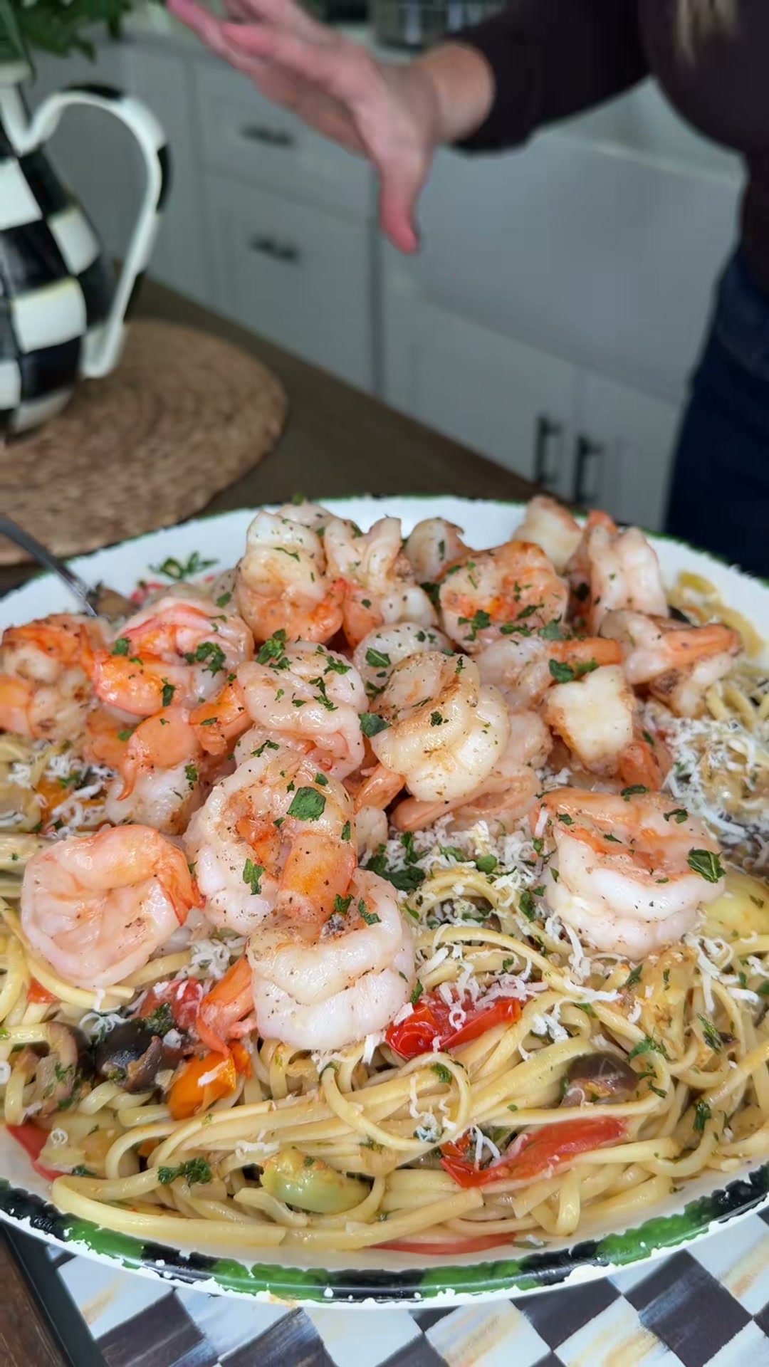 Shrimp and Artichoke Linguini