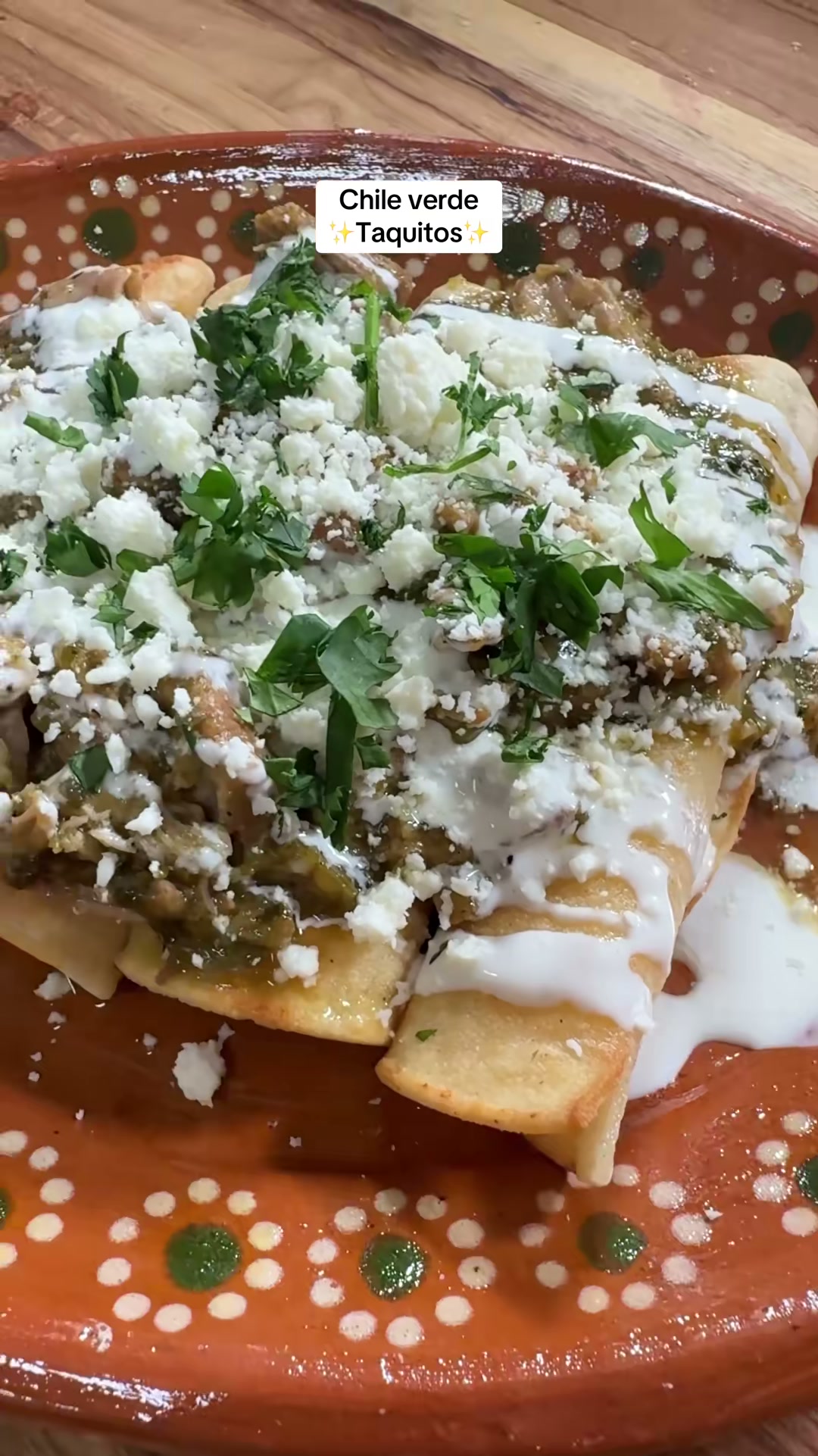 Chile Verde Taquitos
