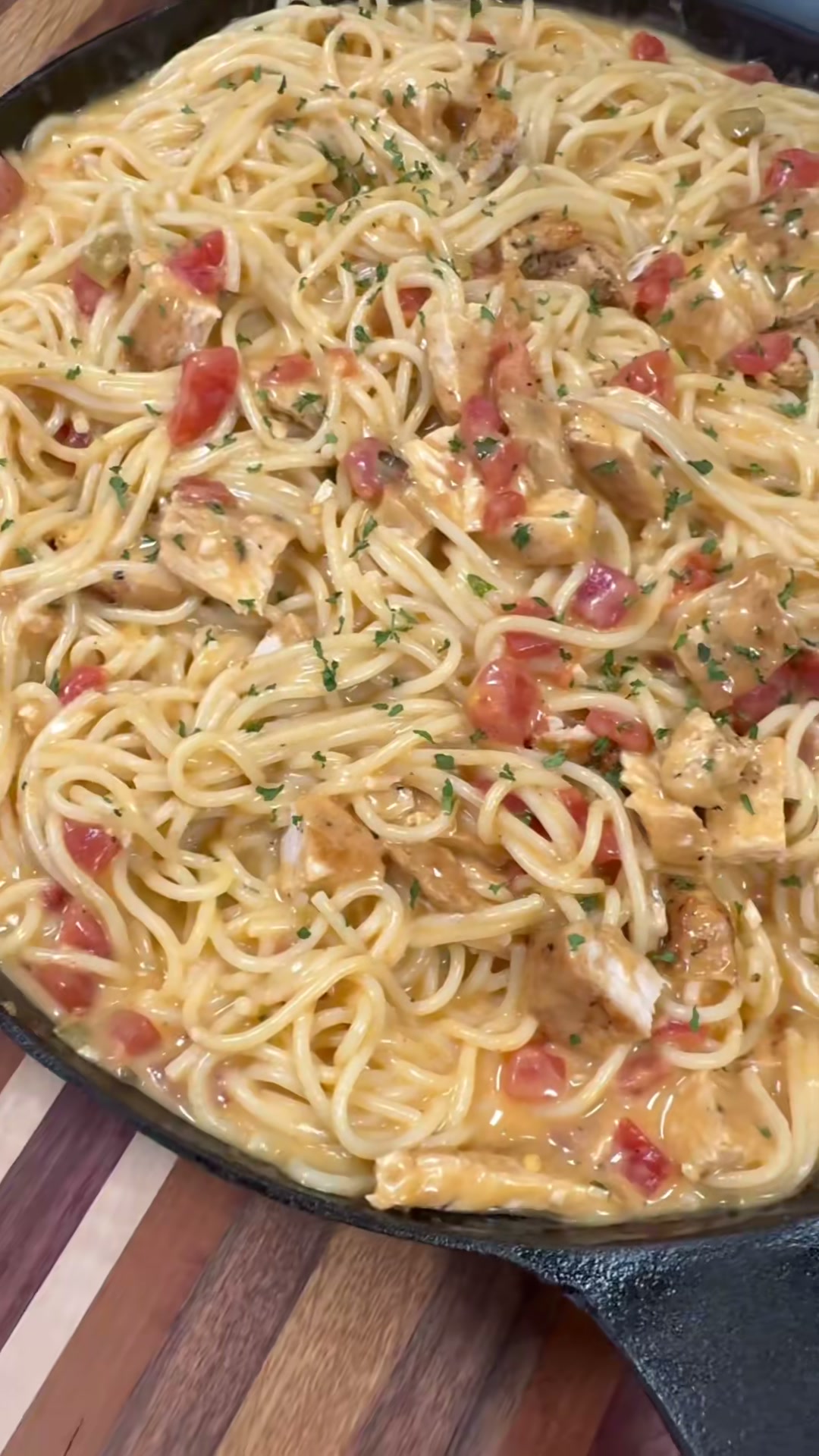 Cheesy Chicken Spaghetti