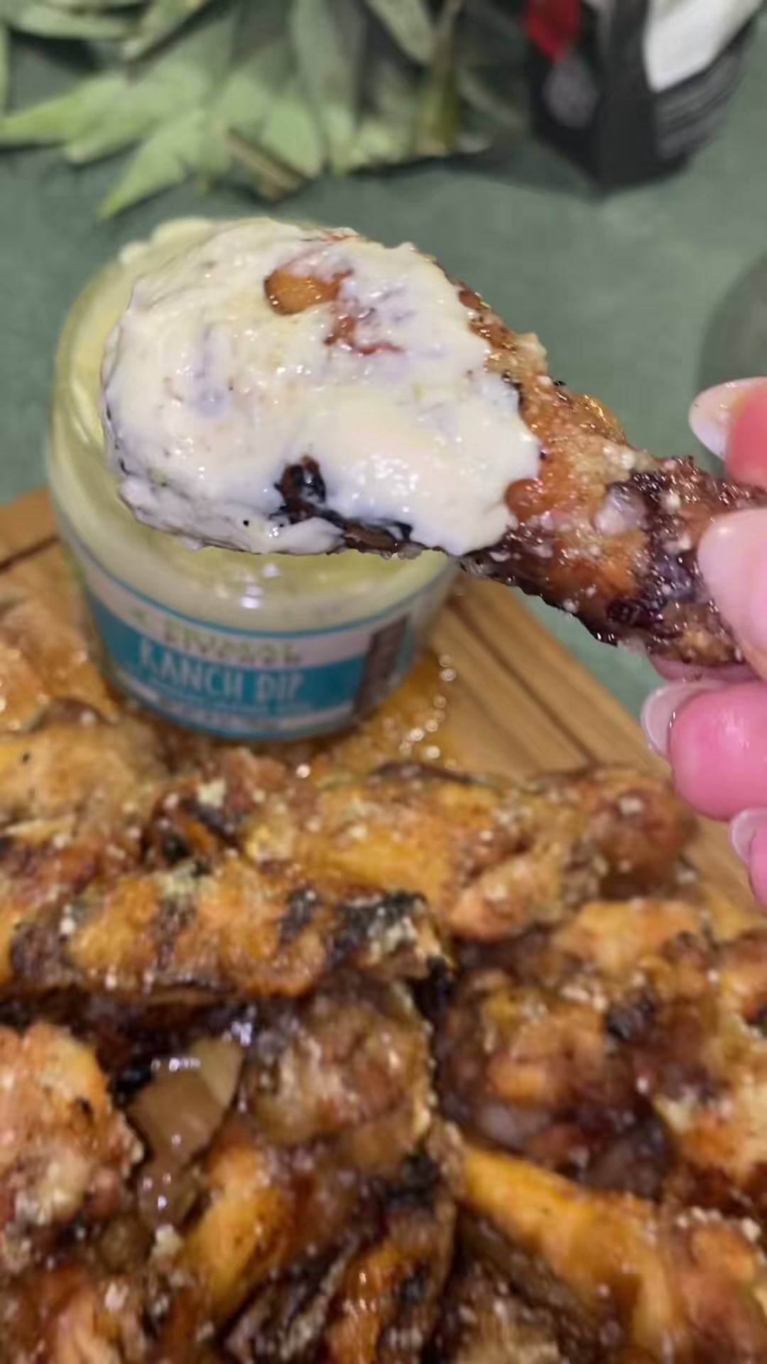 Grilled Garlic Parmesan Chicken Wings
