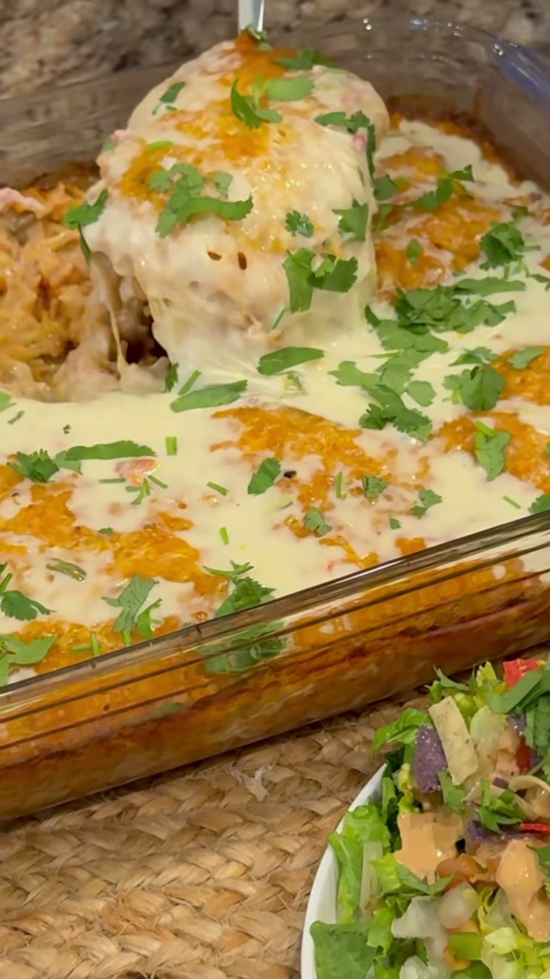 Queso Chicken and Rice Casserole