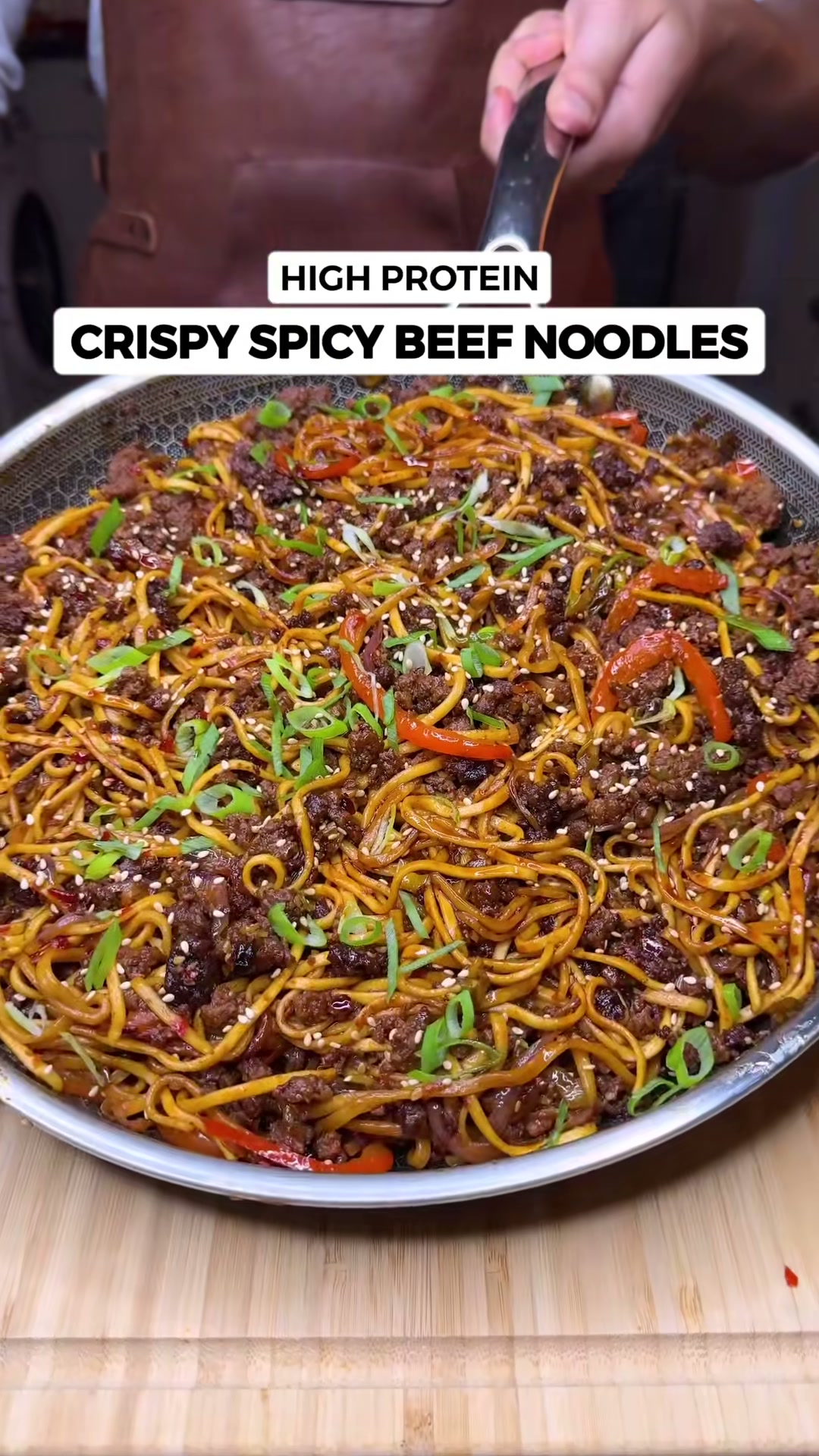 Crispy Spicy Beef Noodles