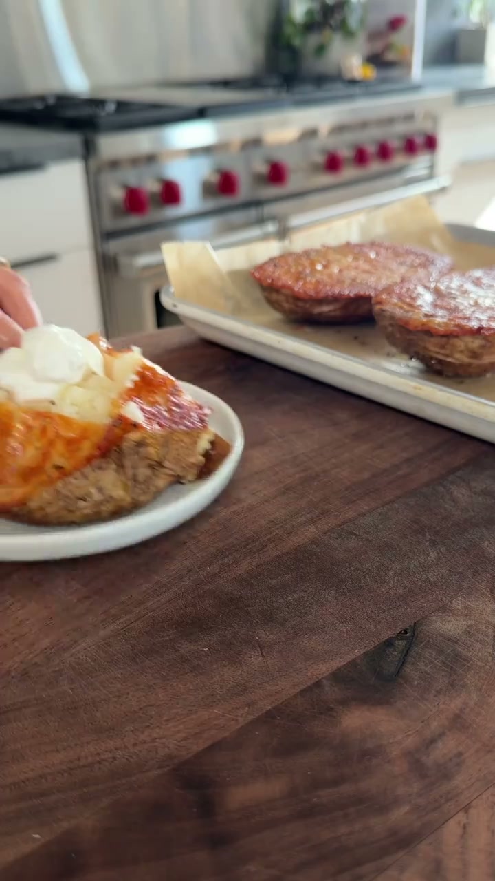 Parmesan Crusted Baked Potatoes