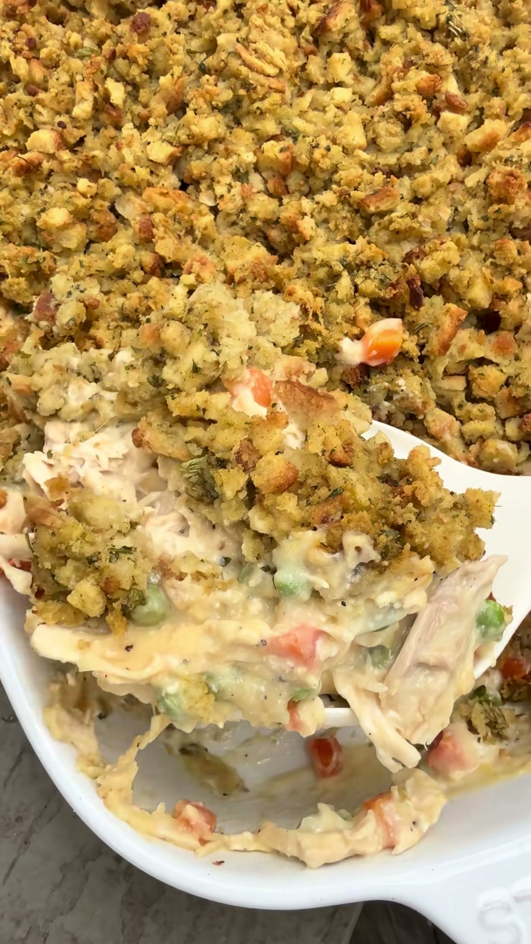 Chicken and Stuffing Casserole