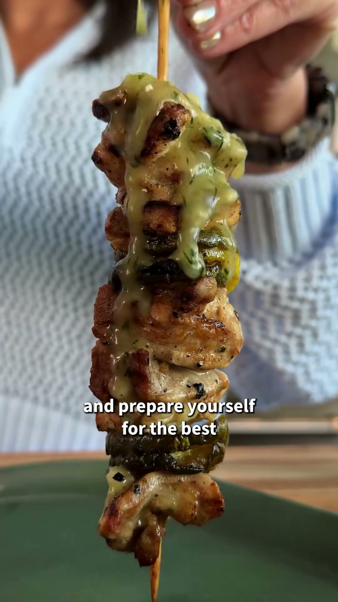 Chicken Pickle Skewers