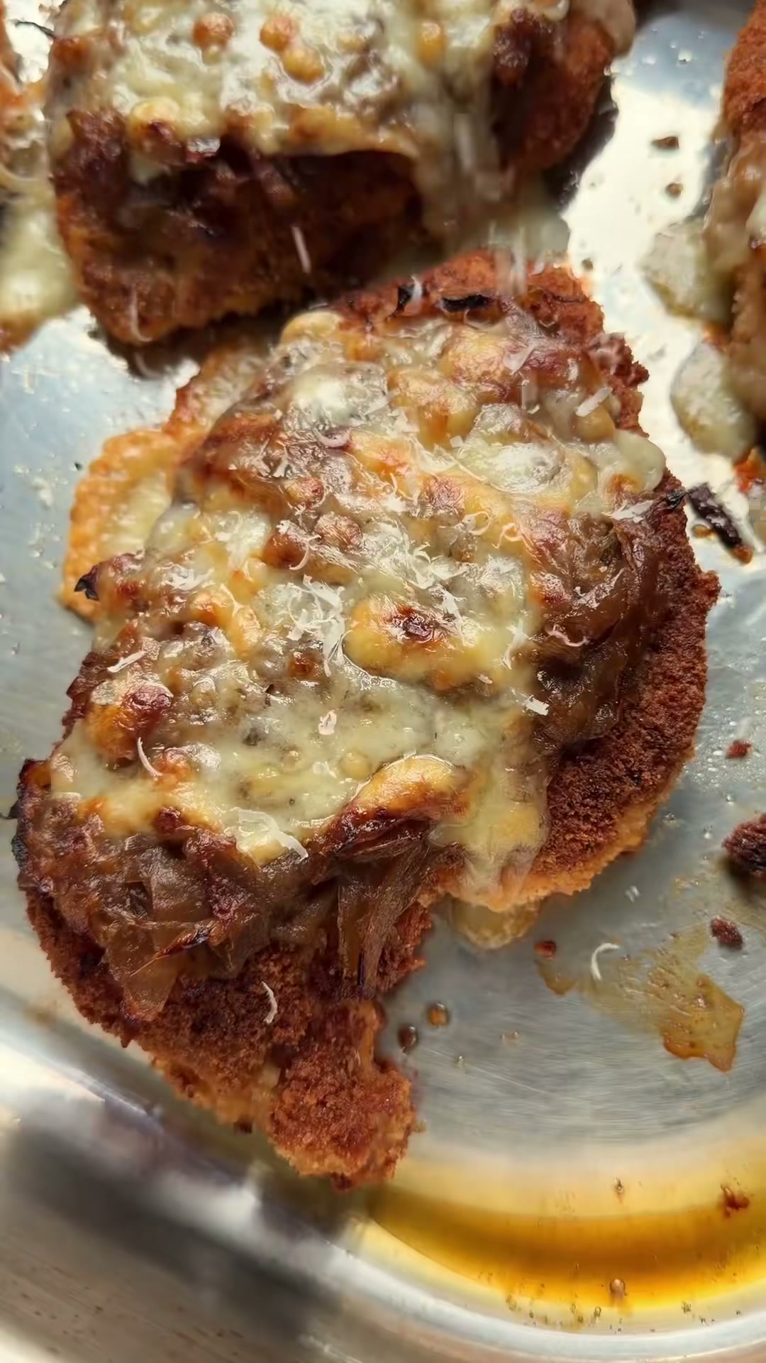 French Onion Chicken Parmesan