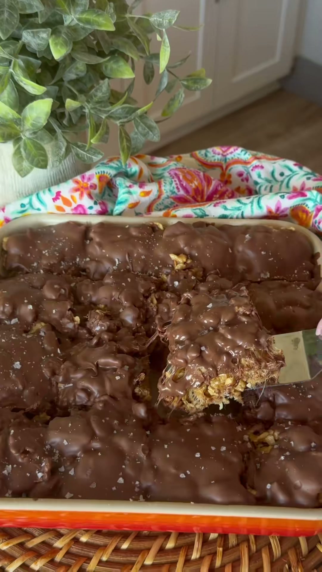 Chocolate Butterscotch Peanut Butter Cereal Bars