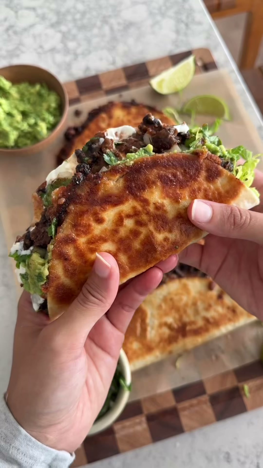 Crispy Black Bean Tacos