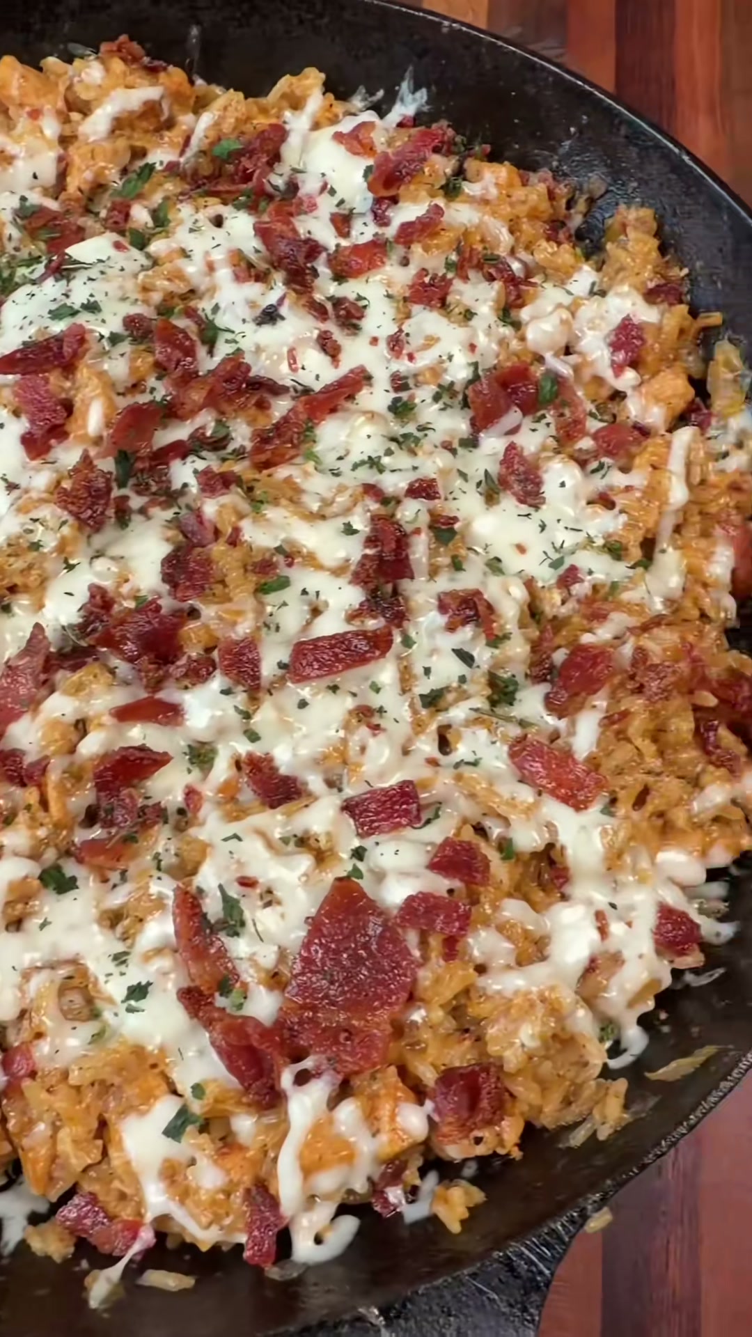 Parmesan Garlic Chicken and Rice Skillet