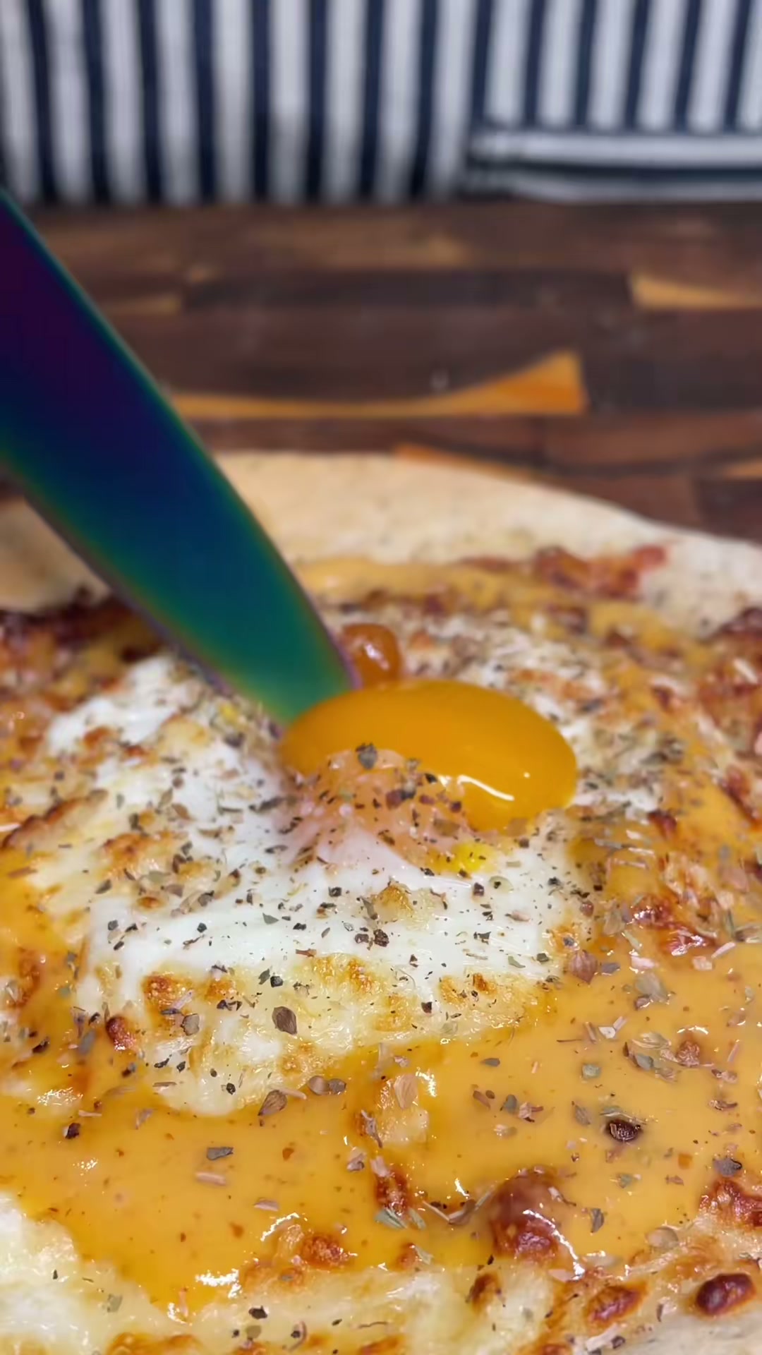 Crispy Cheese and Egg Breakfast Taco
