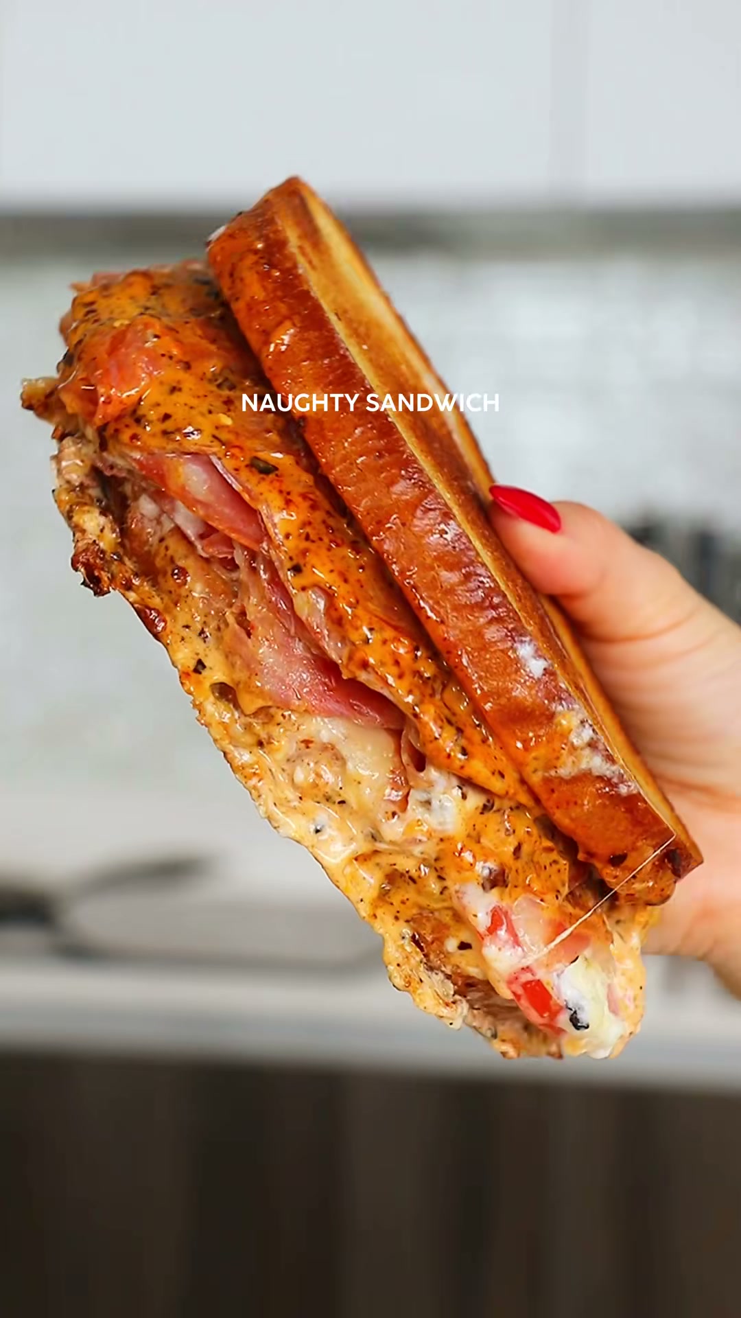 Spicy Italian Grilled Cheese with Hot Honey Aioli