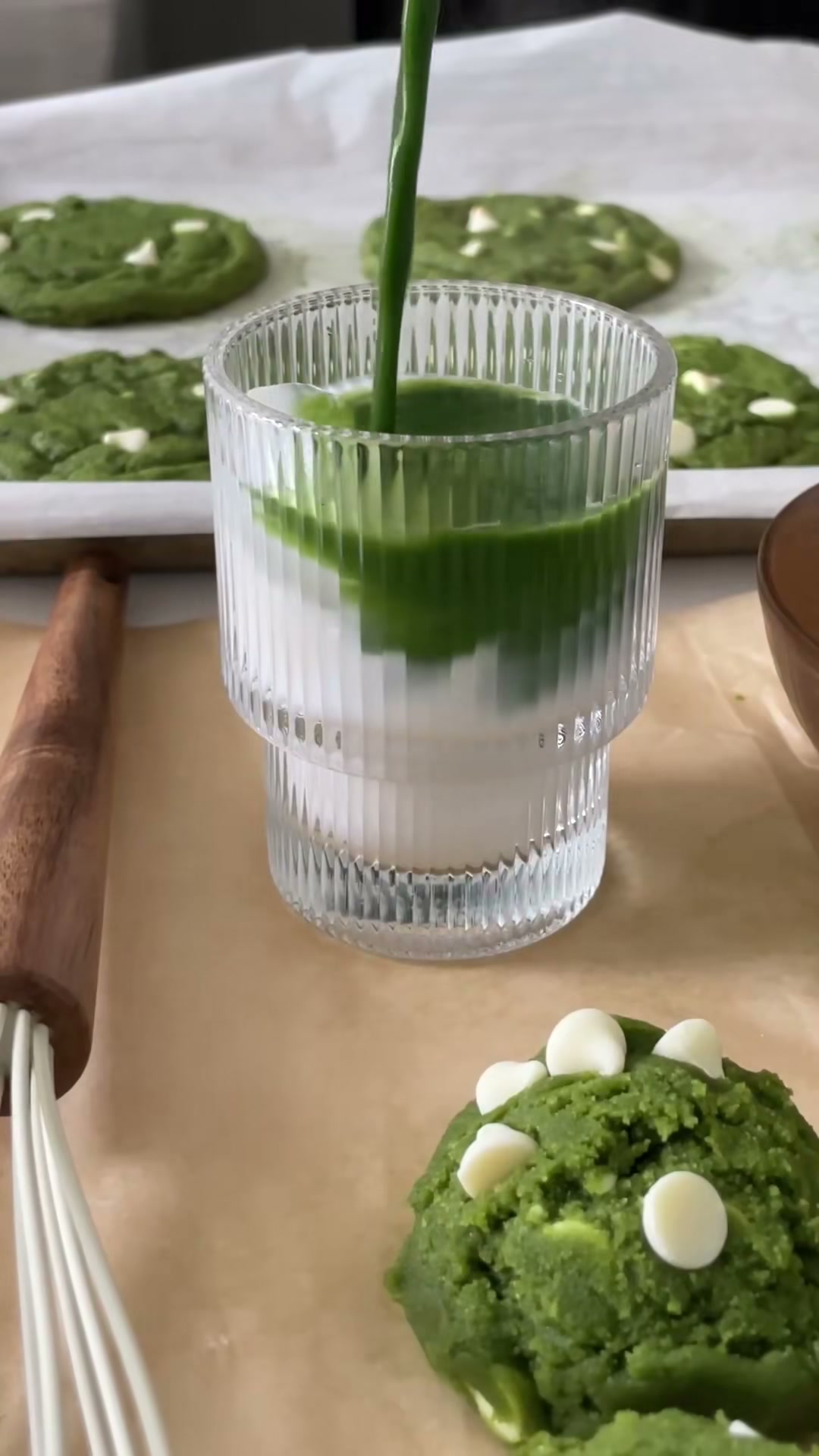 Matcha White Chocolate Cookies