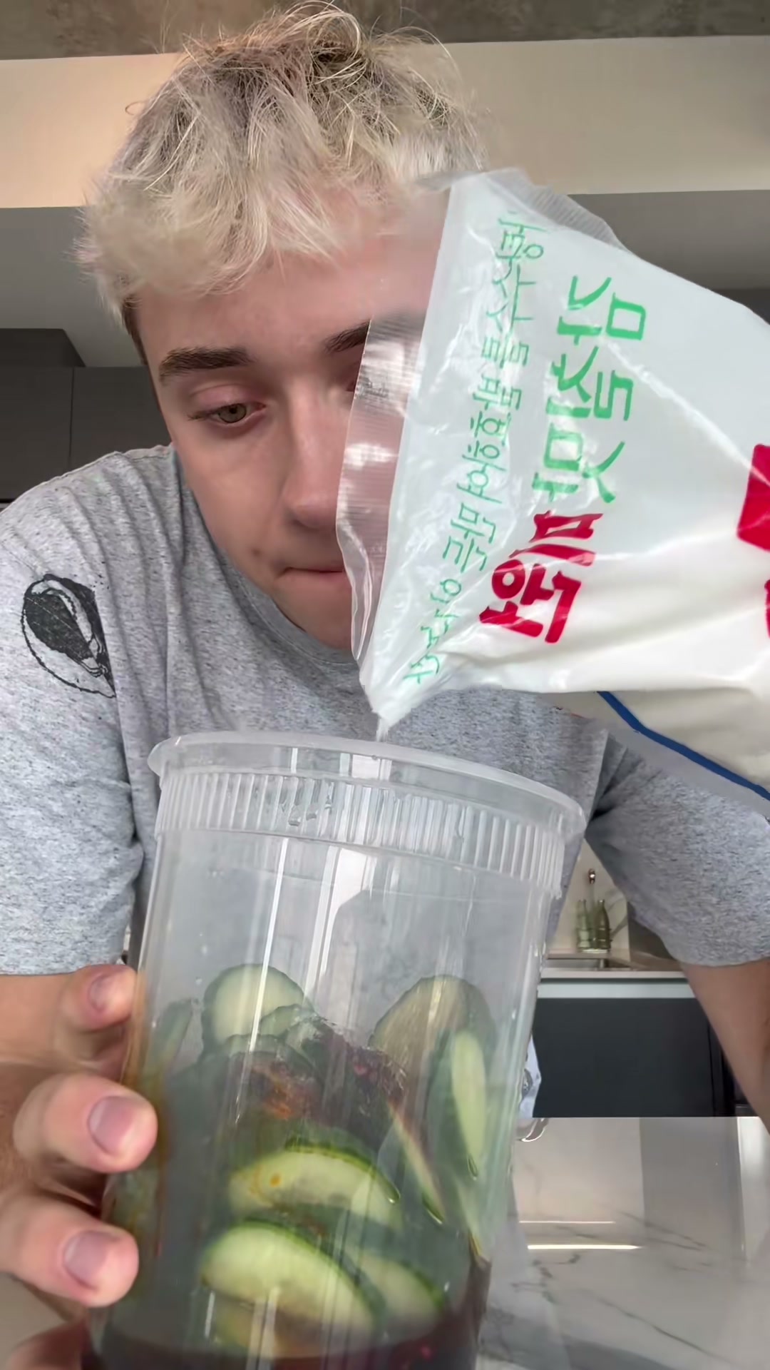 Spicy Garlic Cucumber Salad