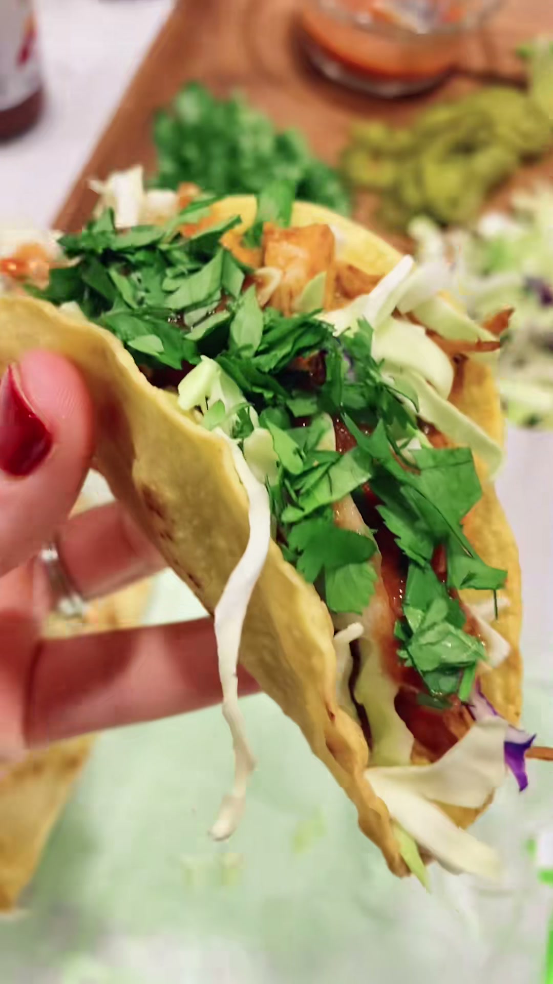 Creamy Shredded Chicken Tacos