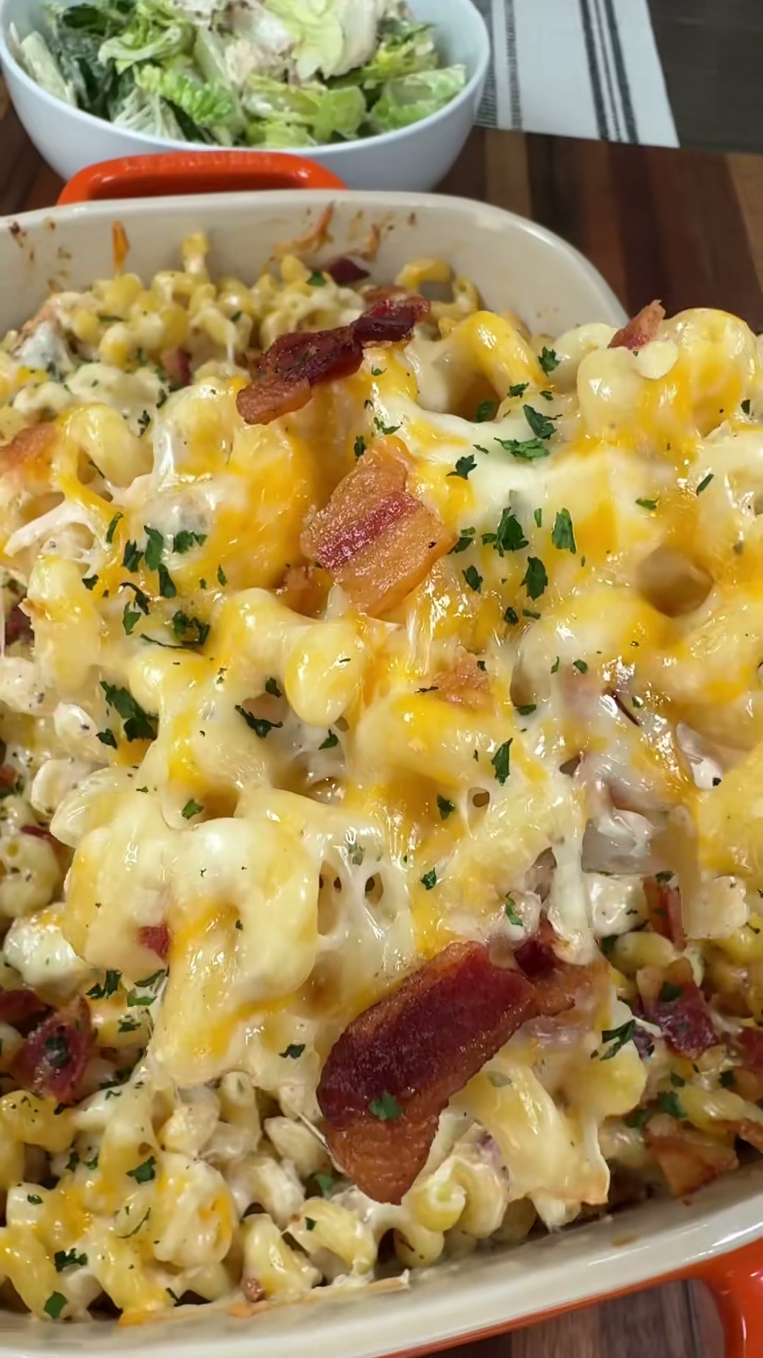 Chicken Bacon Ranch Pasta Casserole