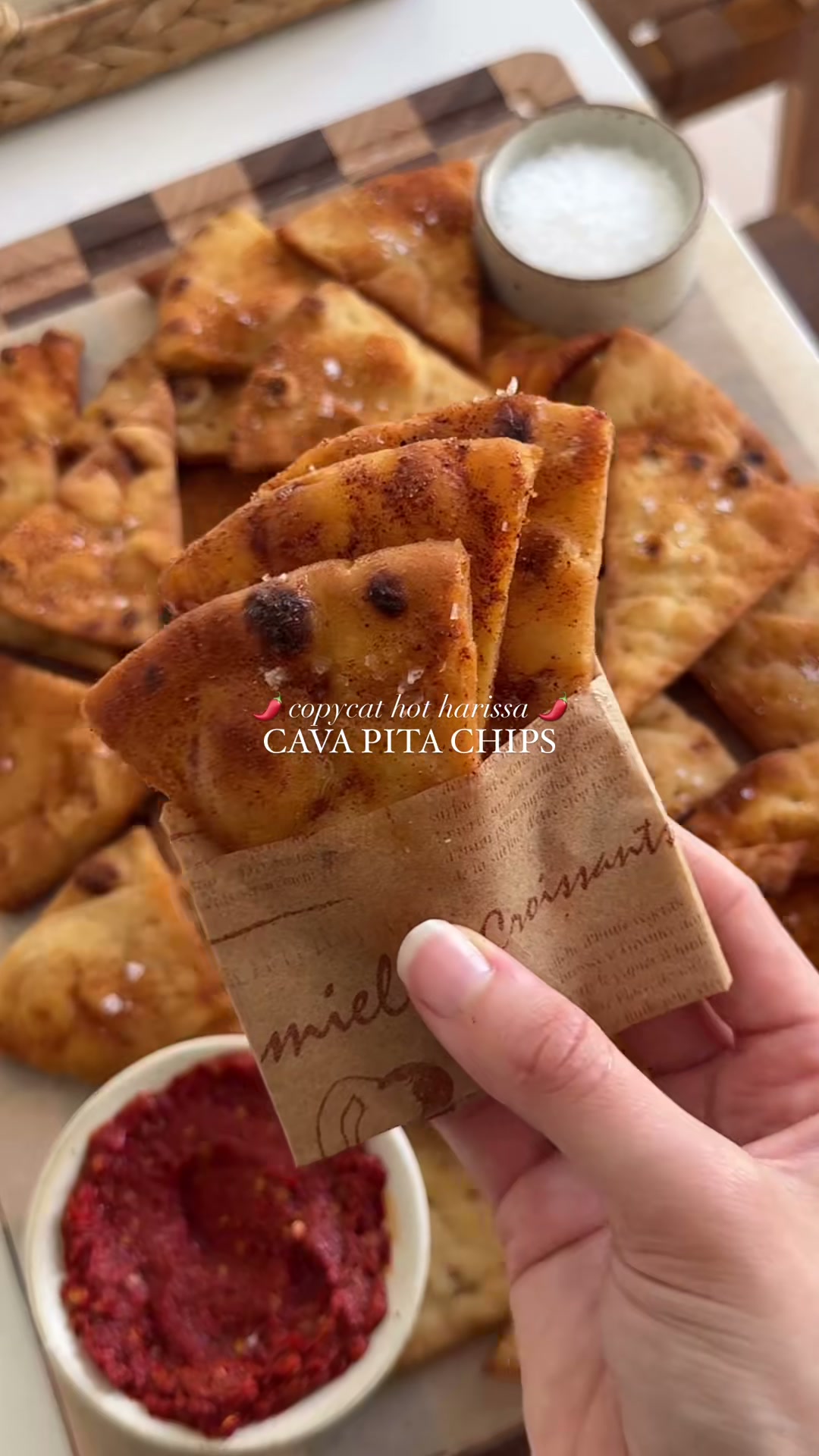 Hot Harissa Pita Chips