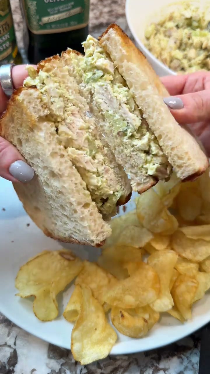 Pesto Chicken Salad Sandwich