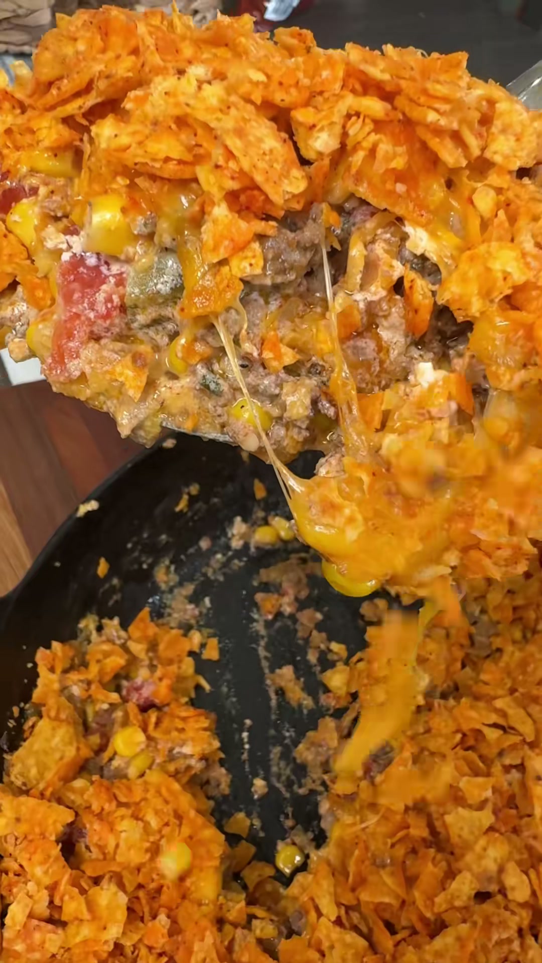 Taco Casserole with Tortilla Chips