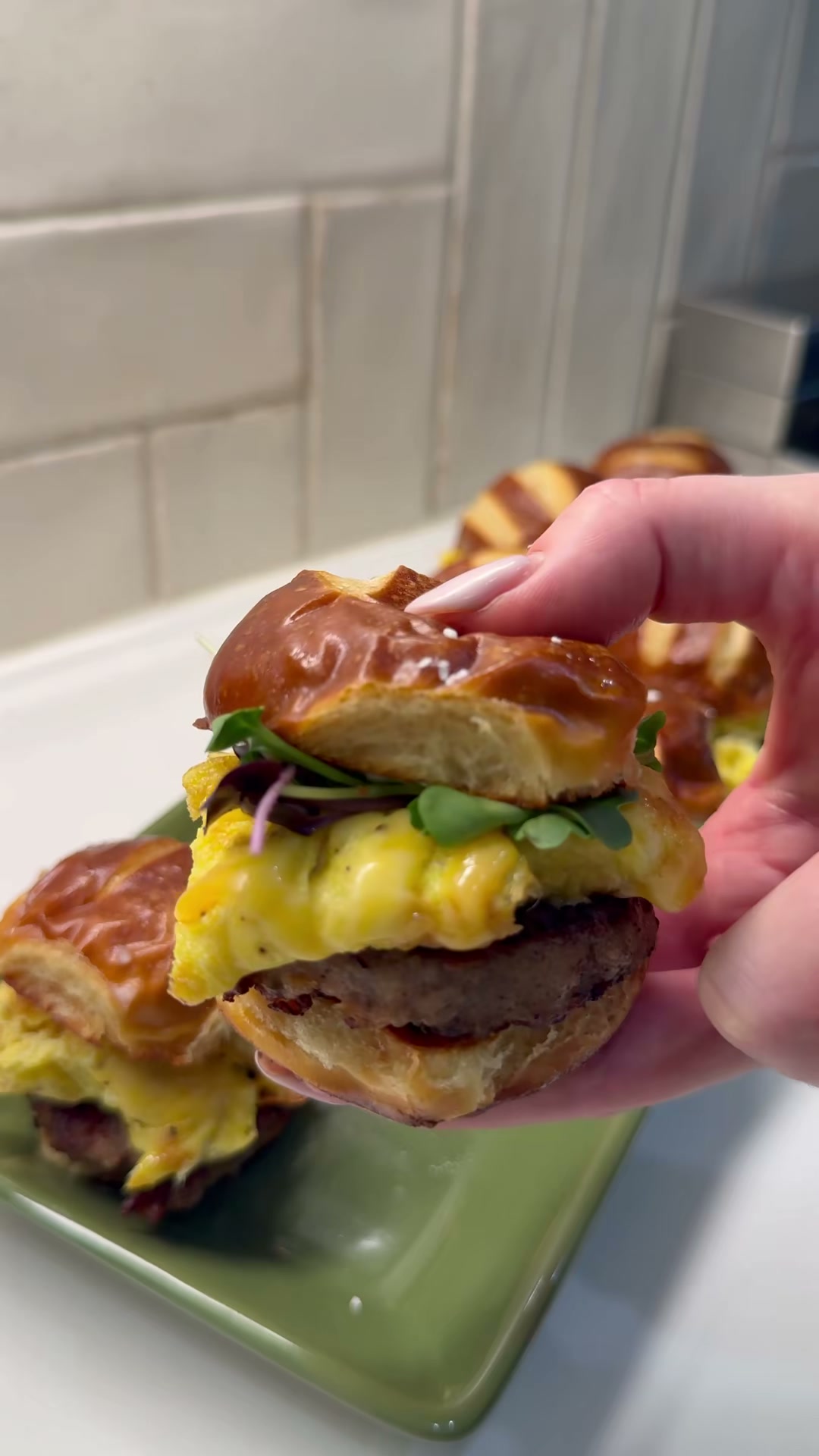 Sausage, Egg, and Cheese Breakfast Sliders