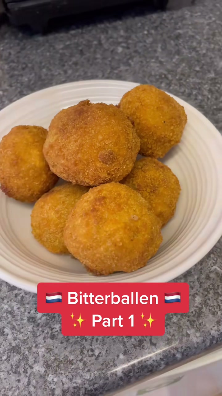 Homemade Dutch Bitterballen With Beef Filling