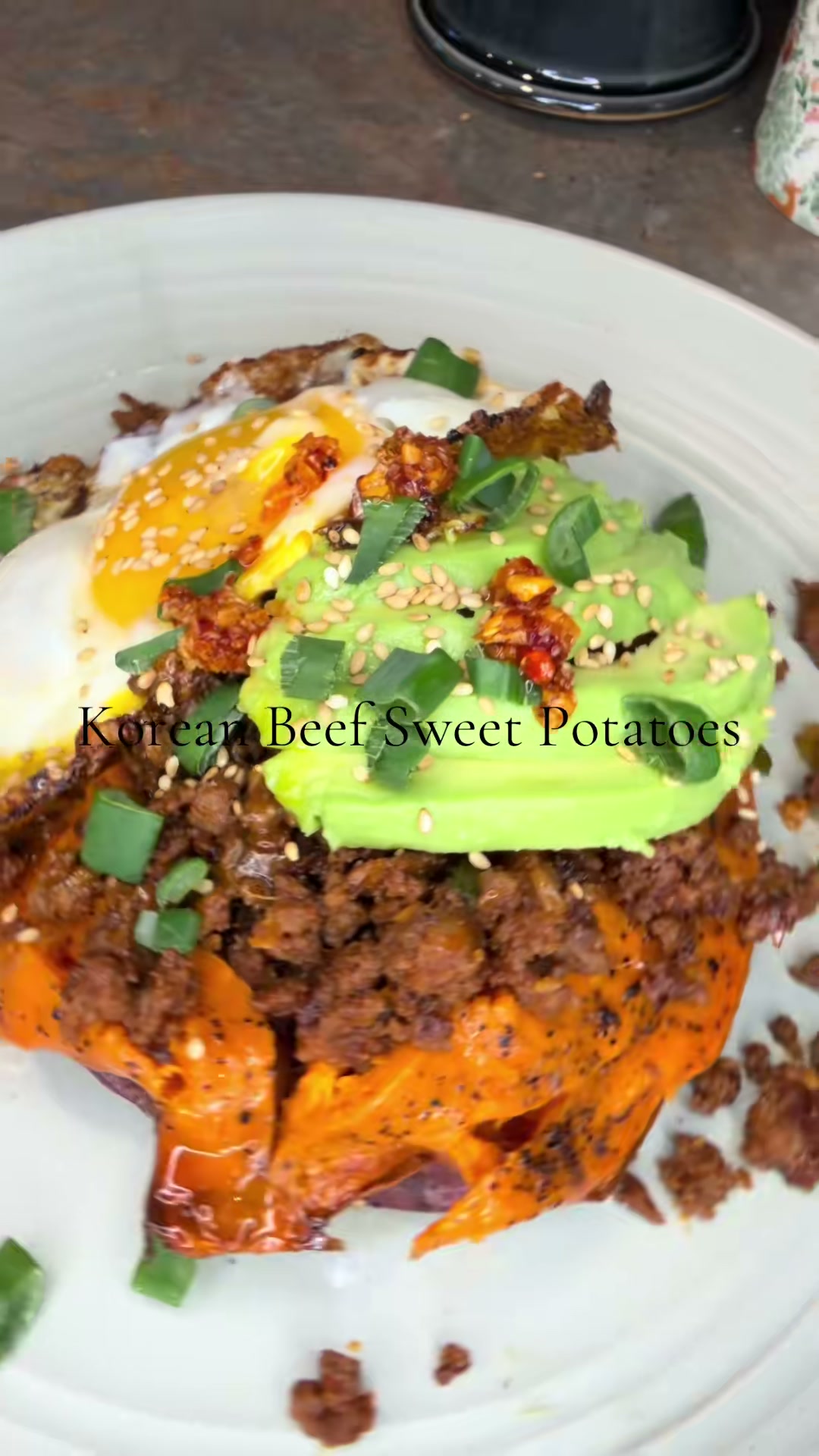 Korean Beef Stuffed Sweet Potatoes