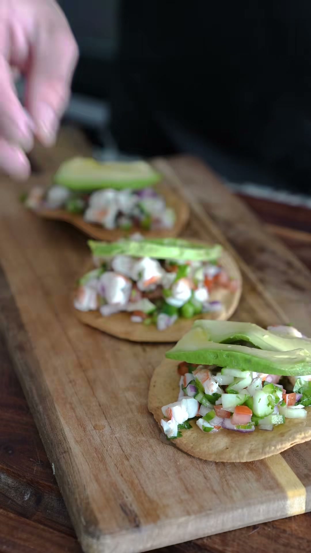 Shrimp Ceviche Tostadas