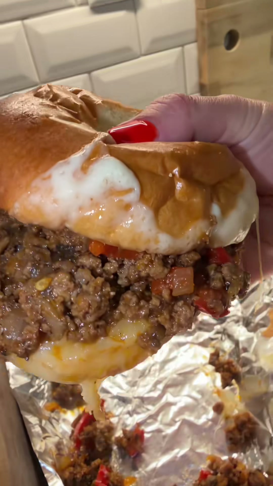 Cheesy Ground Beef Sandwiches