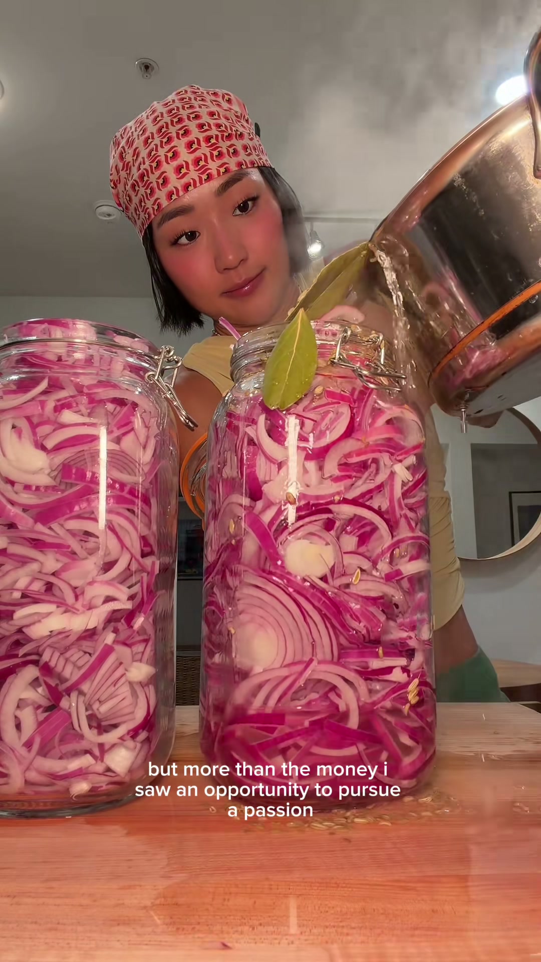 Pickled Red Onions and Crispy Garlic
