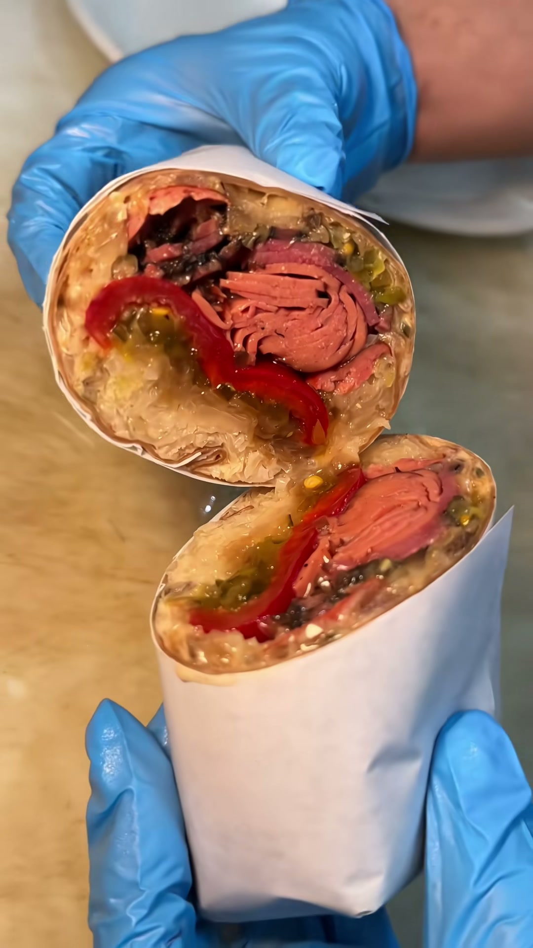 Pastrami and Hot Dog Wrap