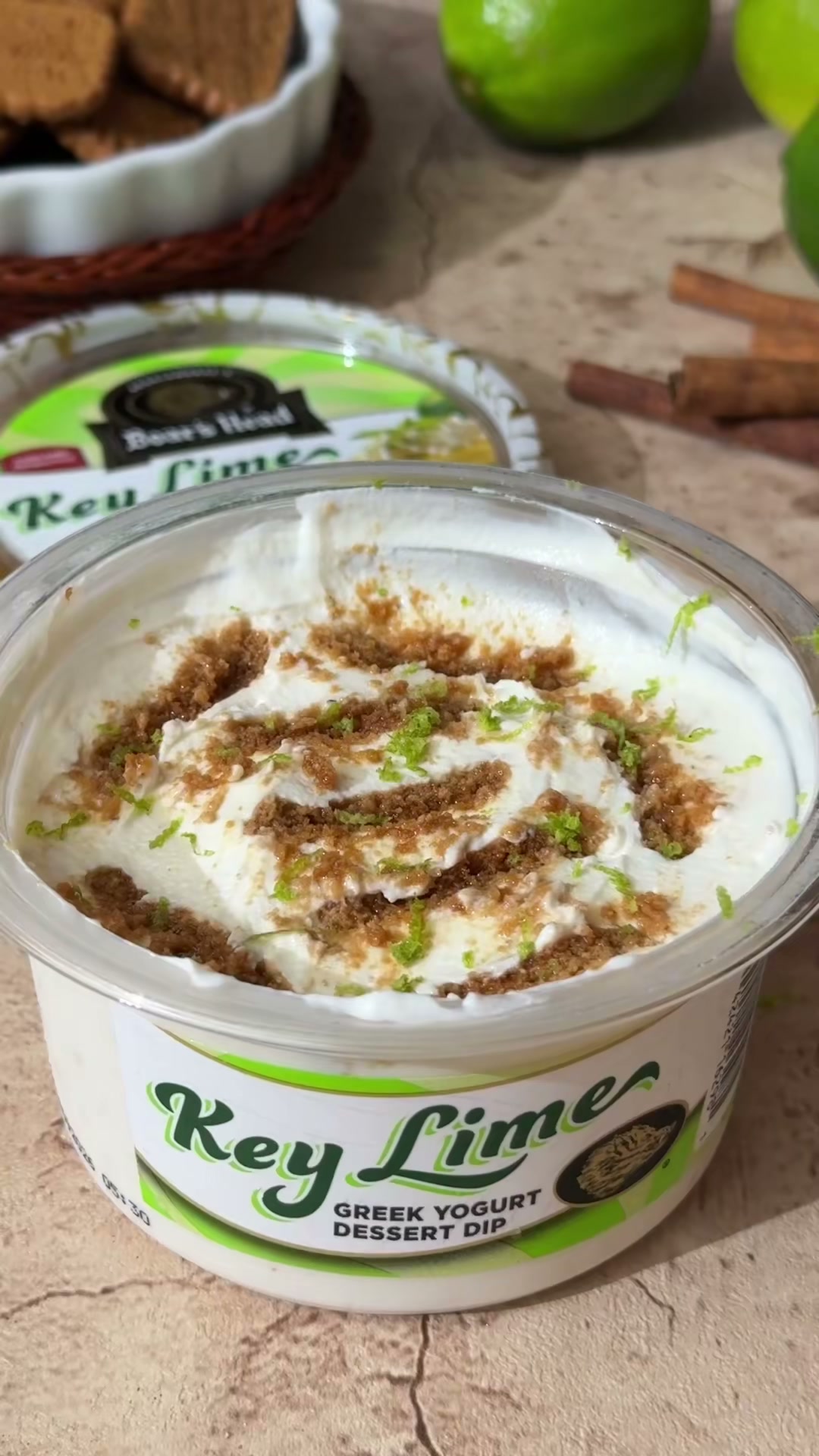 Greek Yogurt Dessert Dip with Cookie Topping