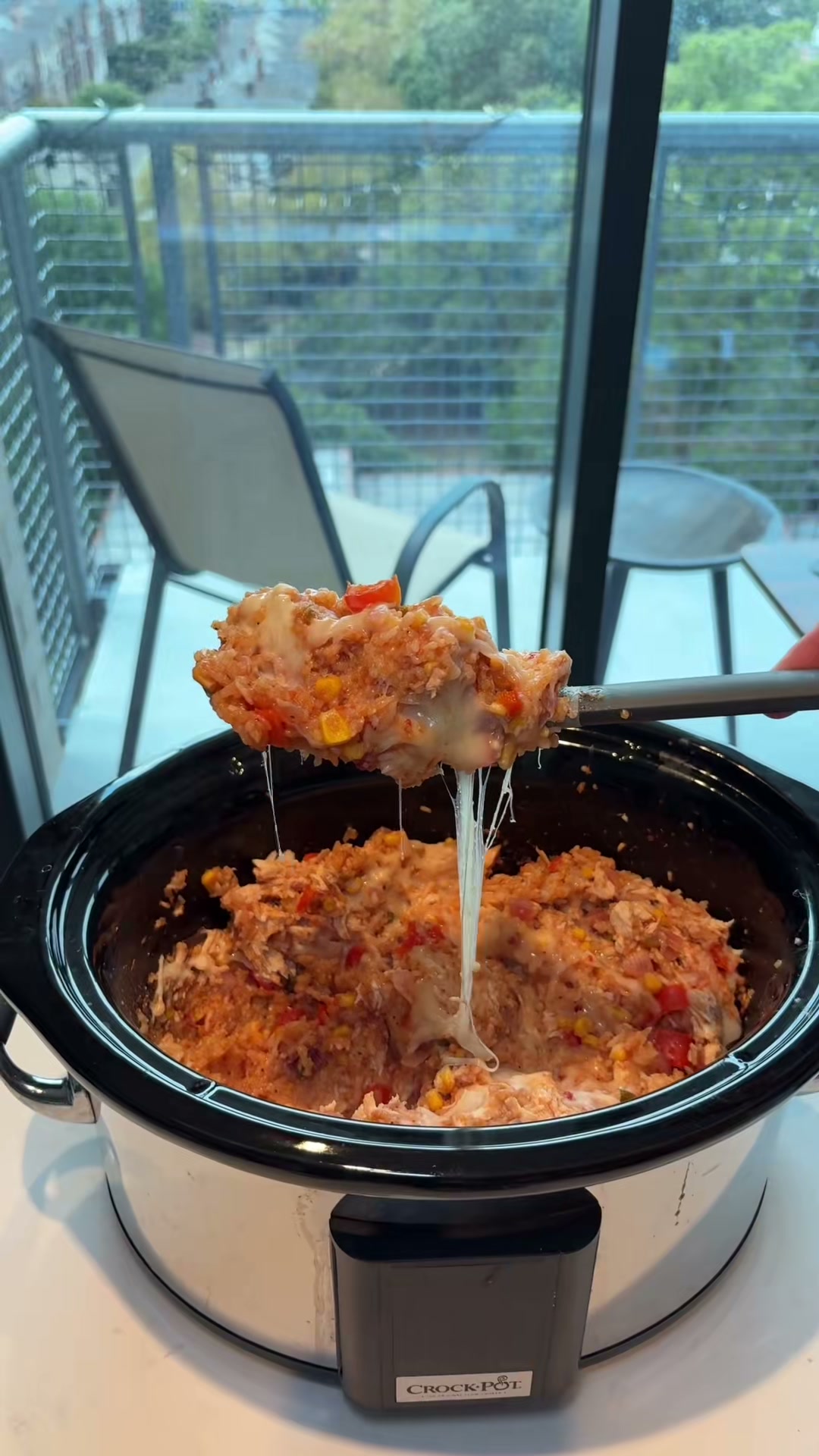 Cheesy Chicken Fajita Rice
