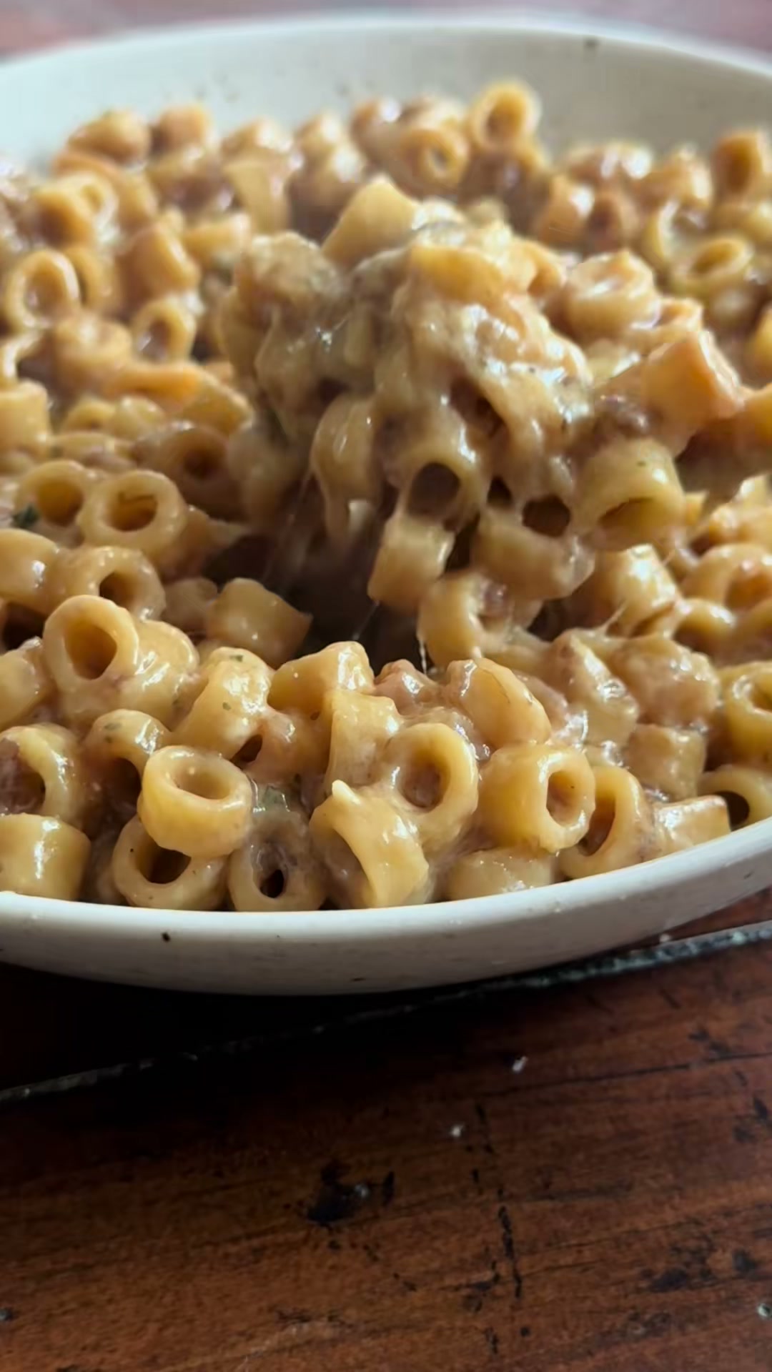 French Onion Boursin Pasta